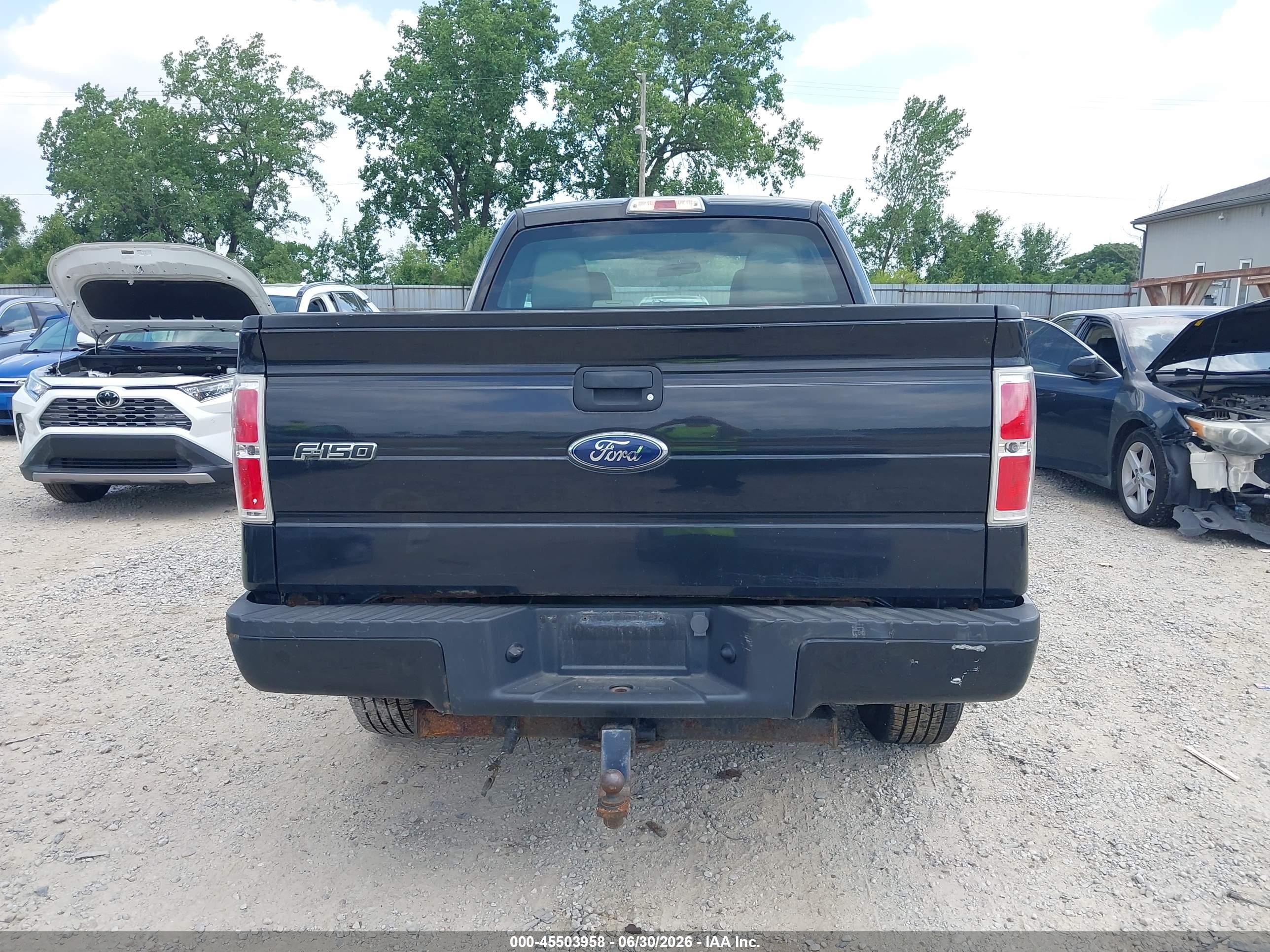 2010 Ford F-150 Stx/xl Black vin: 1FTEX1EW0AFD76104