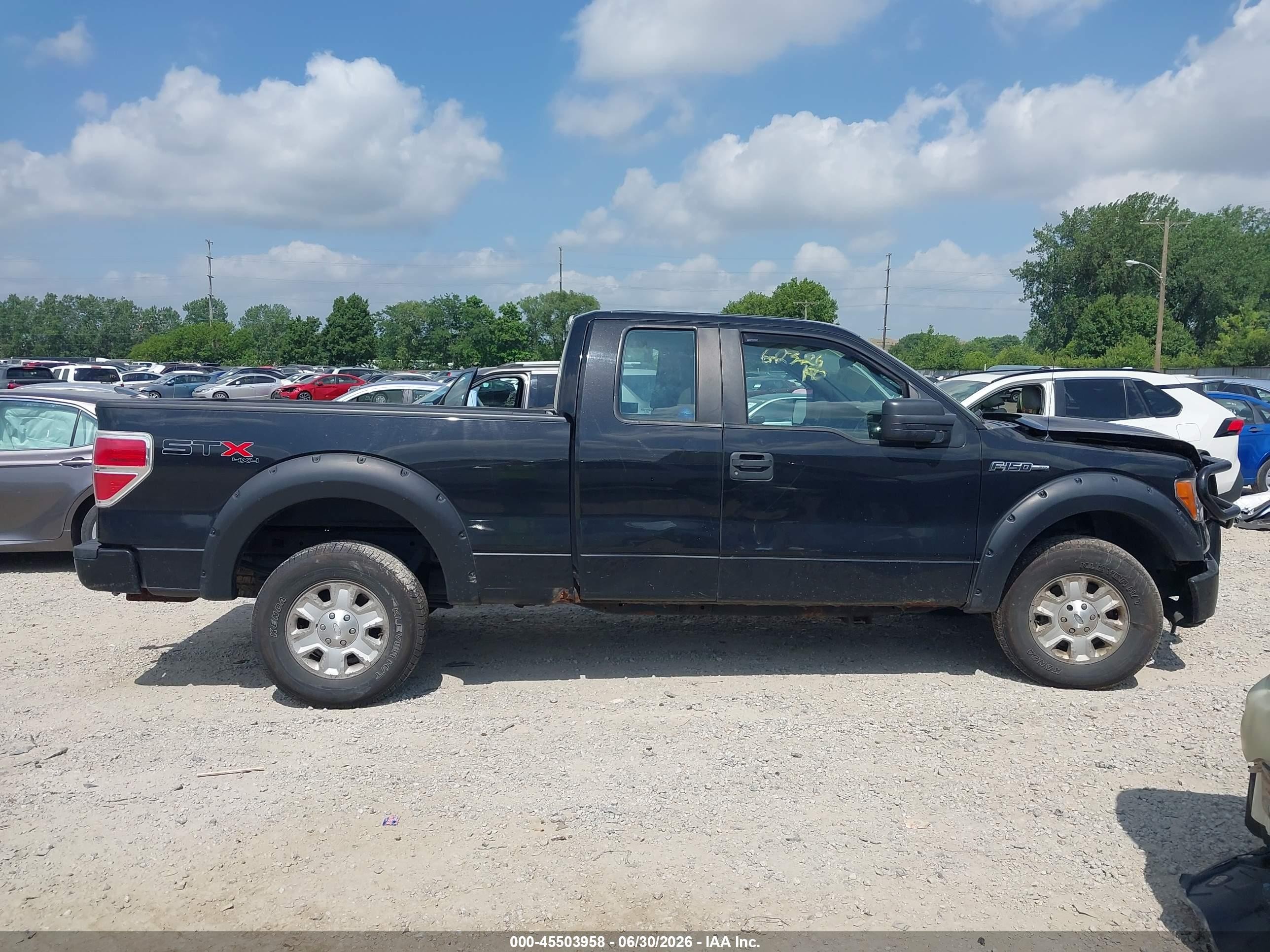 2010 Ford F-150 Stx/xl Black vin: 1FTEX1EW0AFD76104