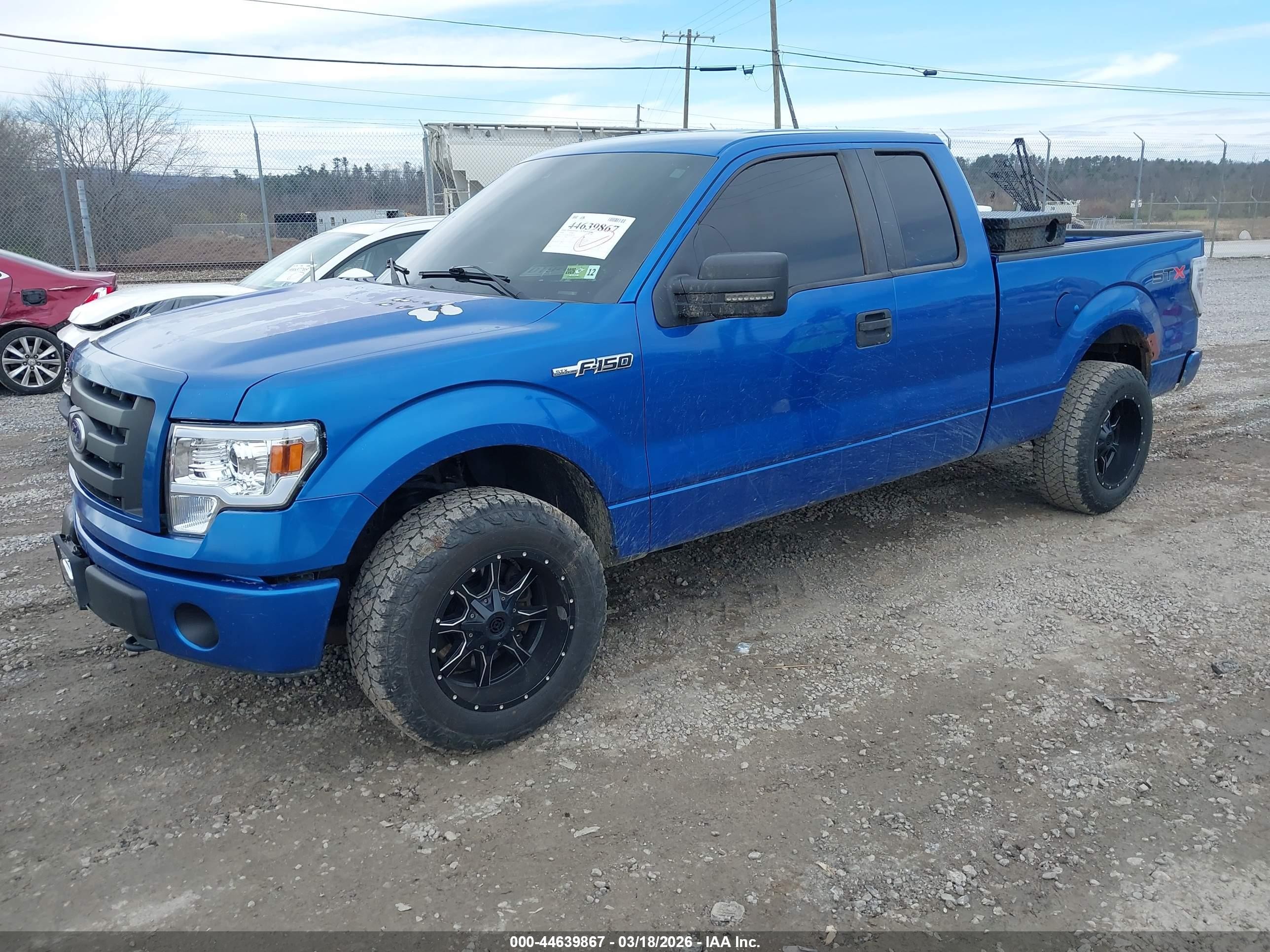 2010 Ford F-150 Stx/xl Blue vin: 1FTEX1EW2AFC83245
