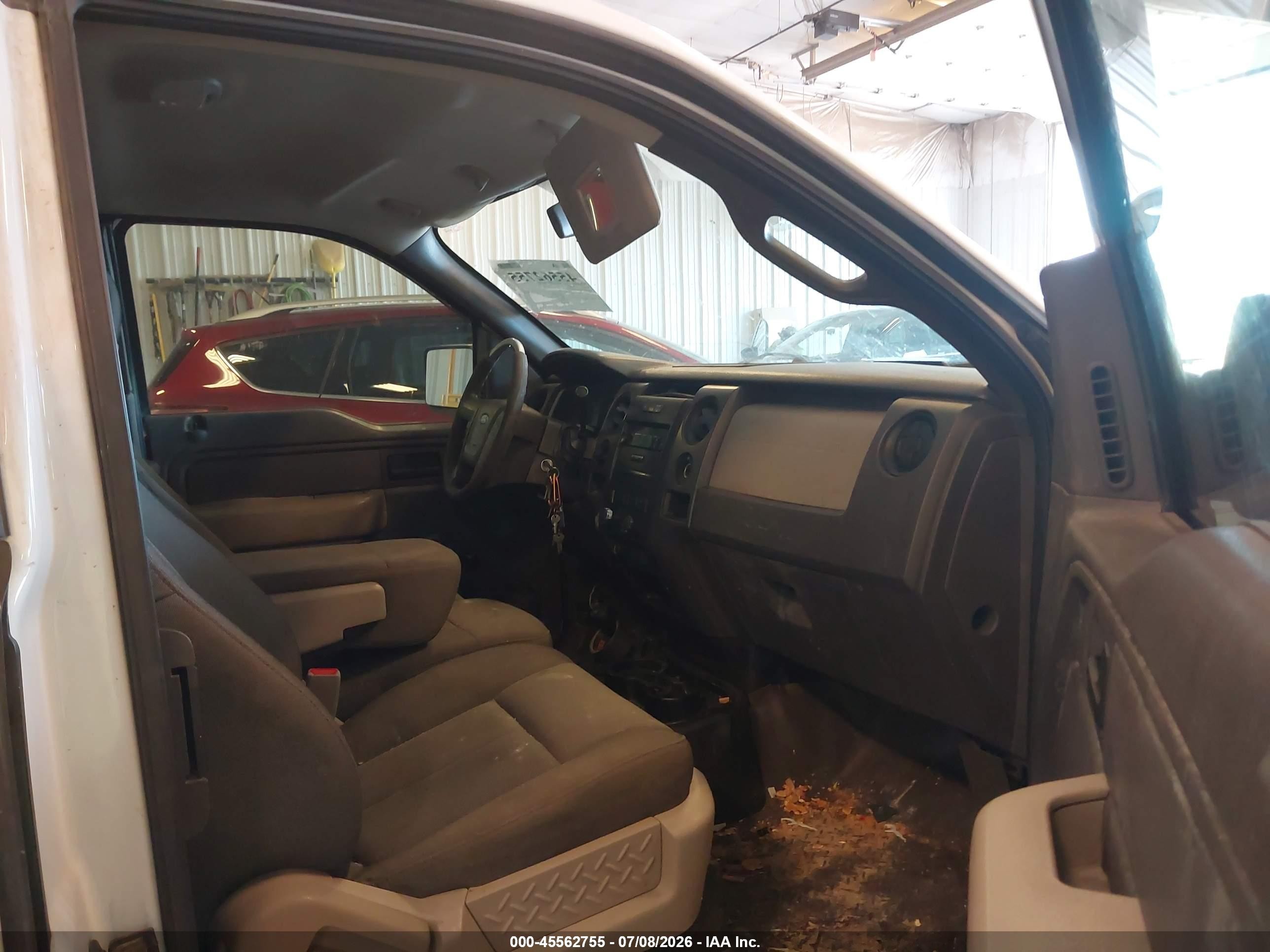 2010 Ford F-150 Xl White vin: 1FTEX1EW4AFB25733