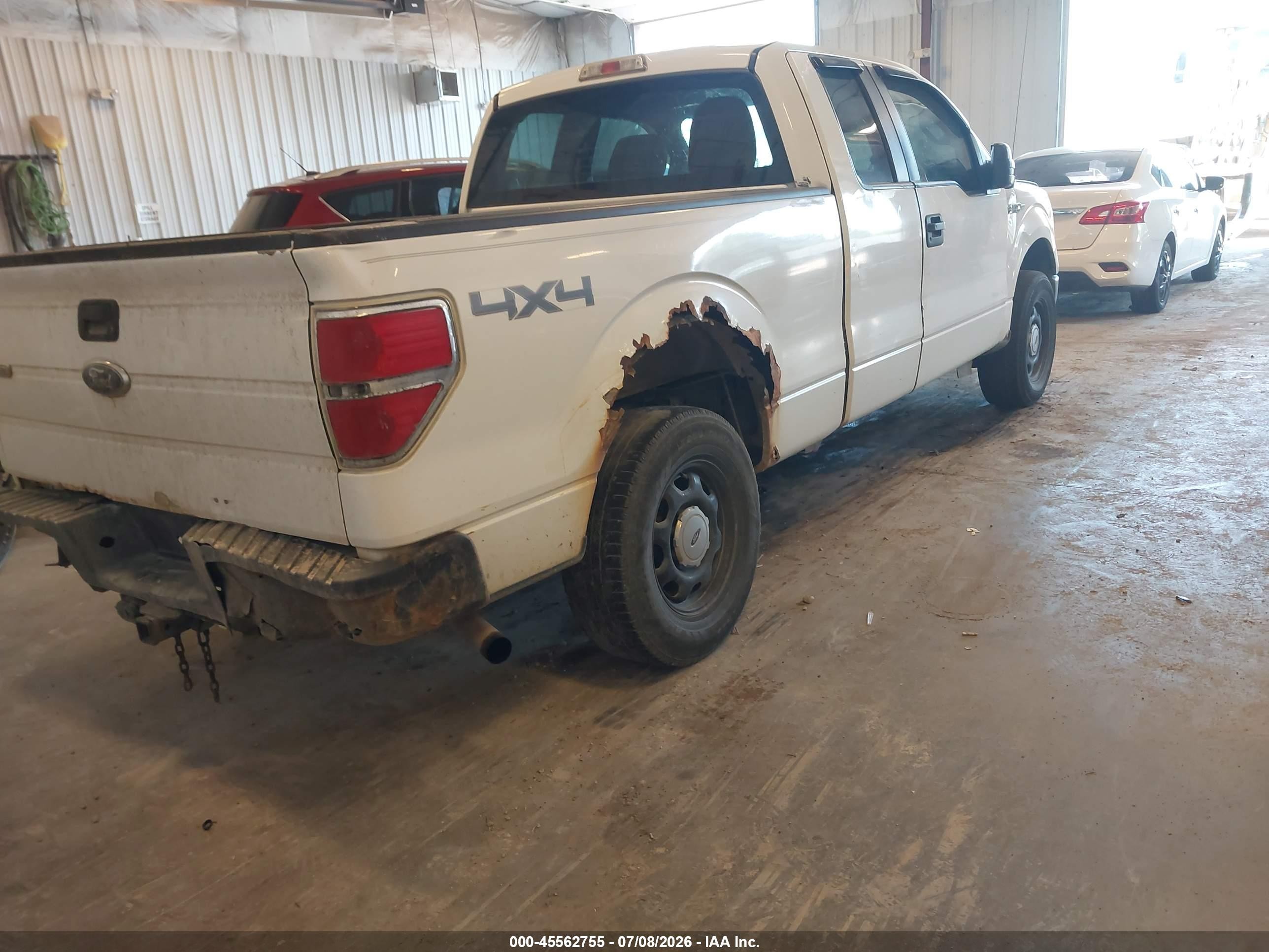 2010 Ford F-150 Xl White vin: 1FTEX1EW4AFB25733