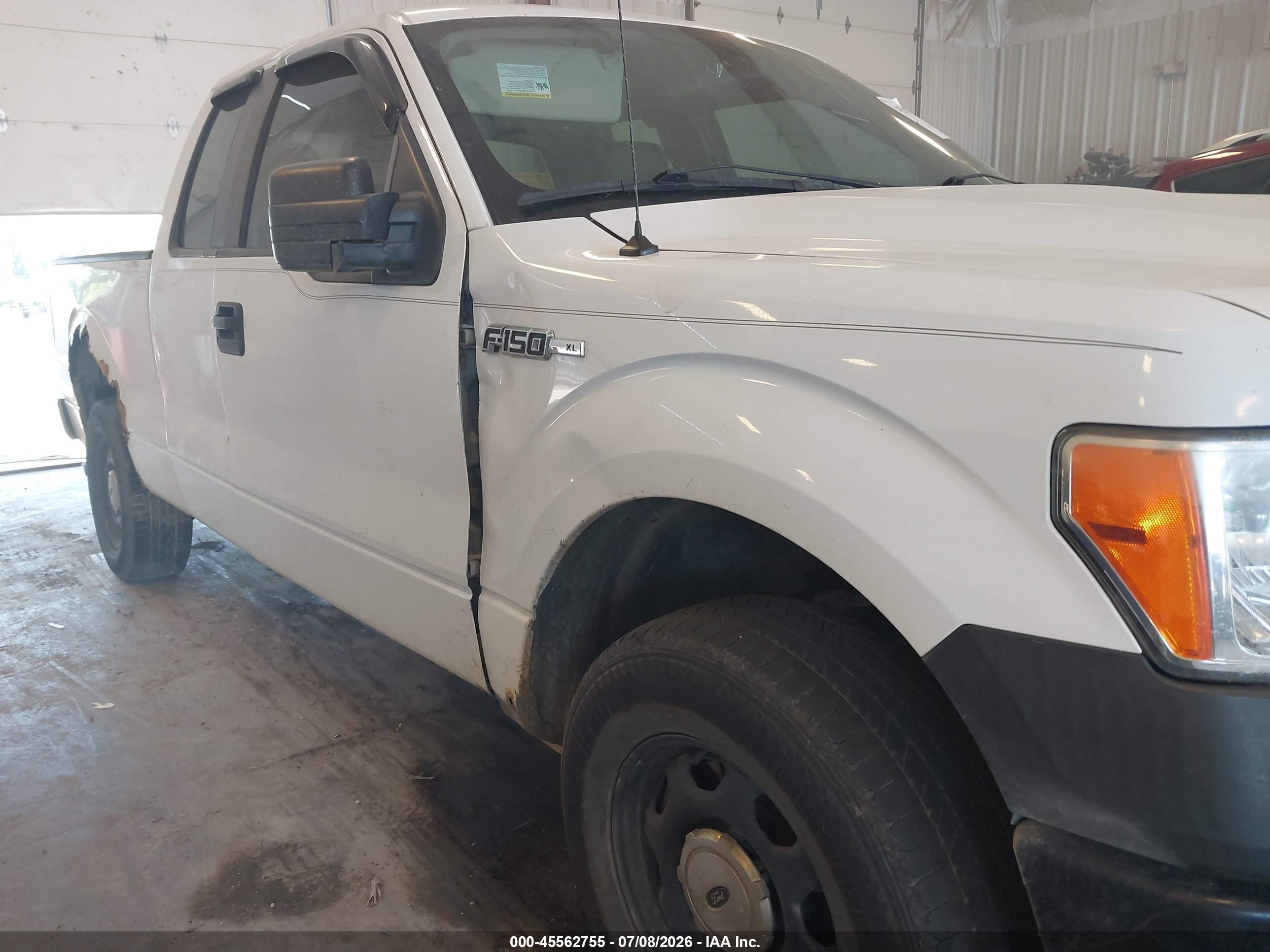 2010 Ford F-150 Xl White vin: 1FTEX1EW4AFB25733