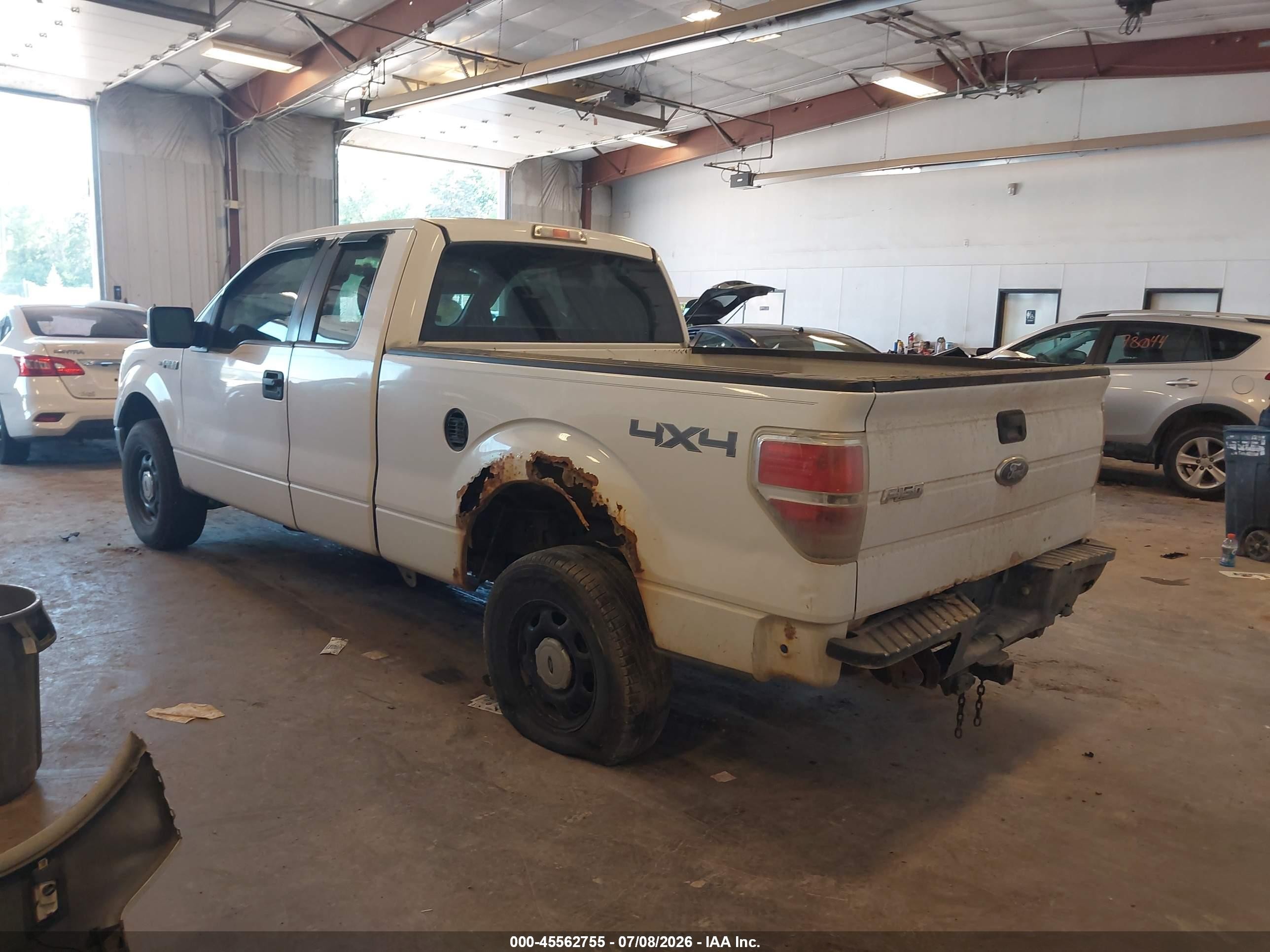 2010 Ford F-150 Xl White vin: 1FTEX1EW4AFB25733