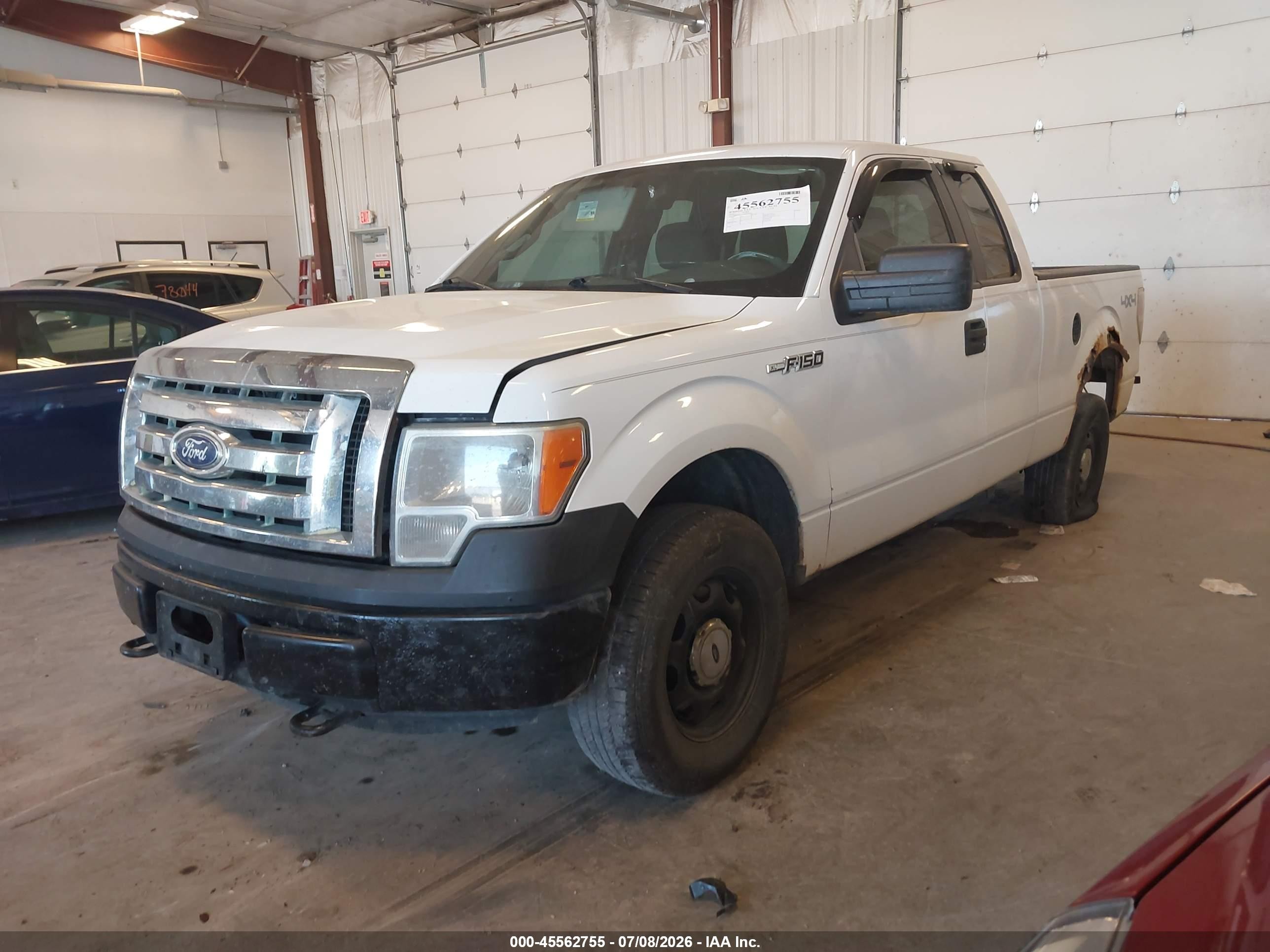 2010 Ford F-150 Xl White vin: 1FTEX1EW4AFB25733