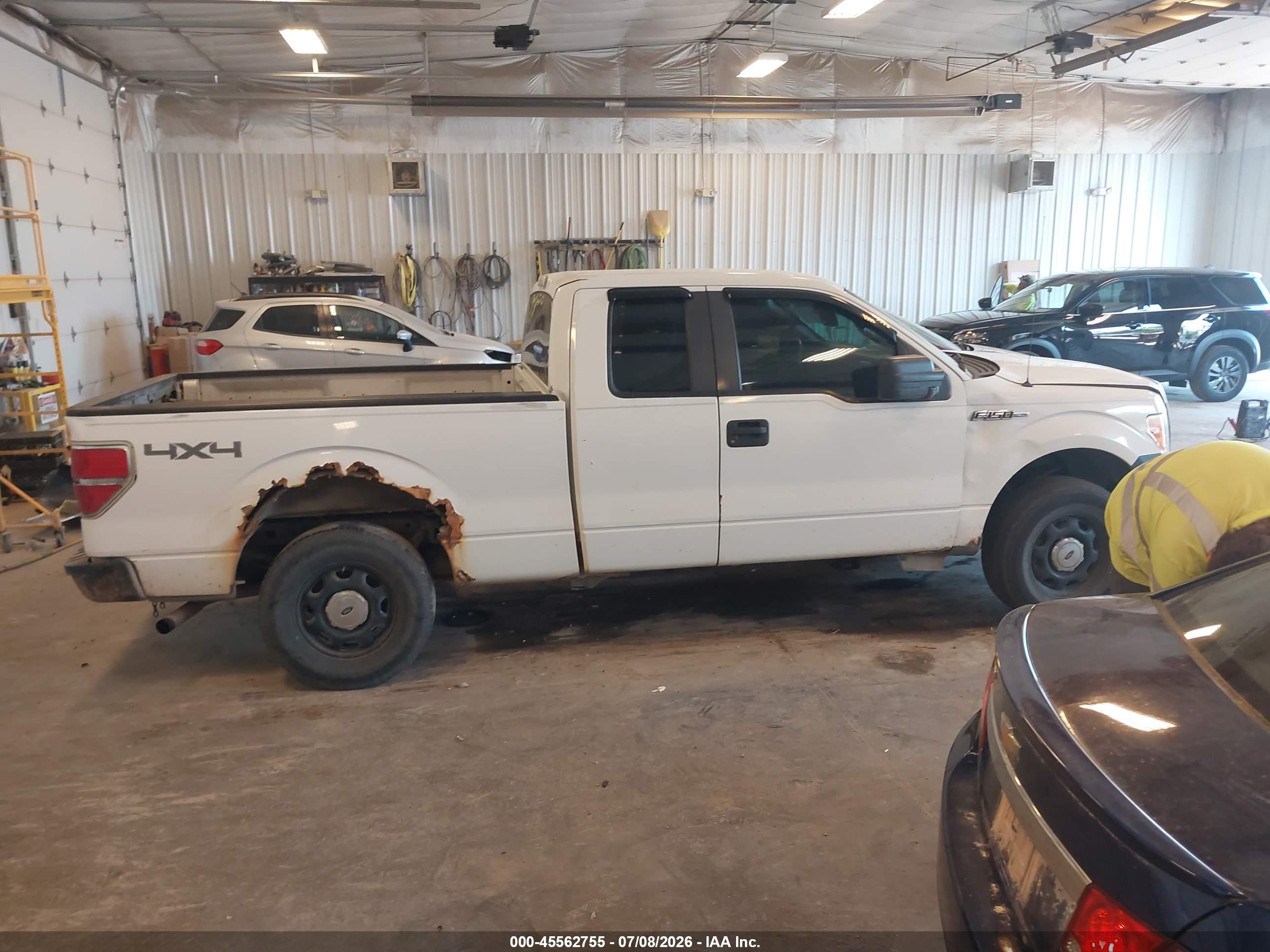 2010 Ford F-150 Xl White vin: 1FTEX1EW4AFB25733