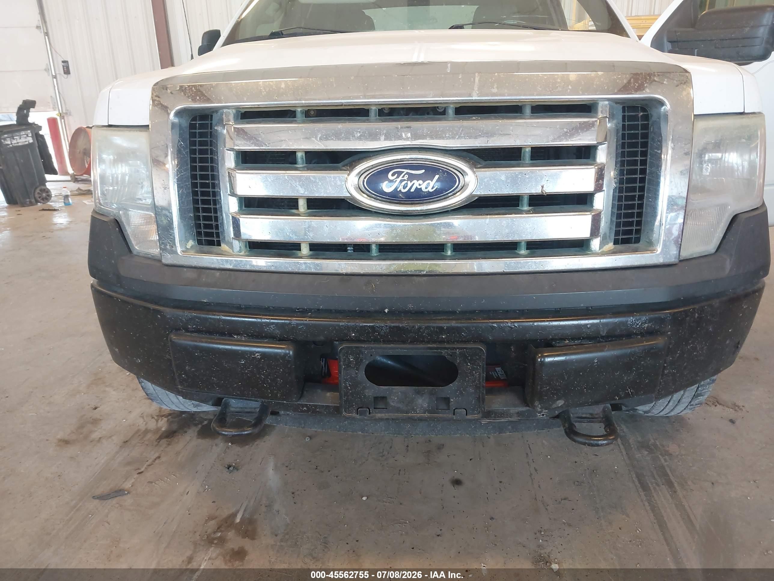 2010 Ford F-150 Xl White vin: 1FTEX1EW4AFB25733
