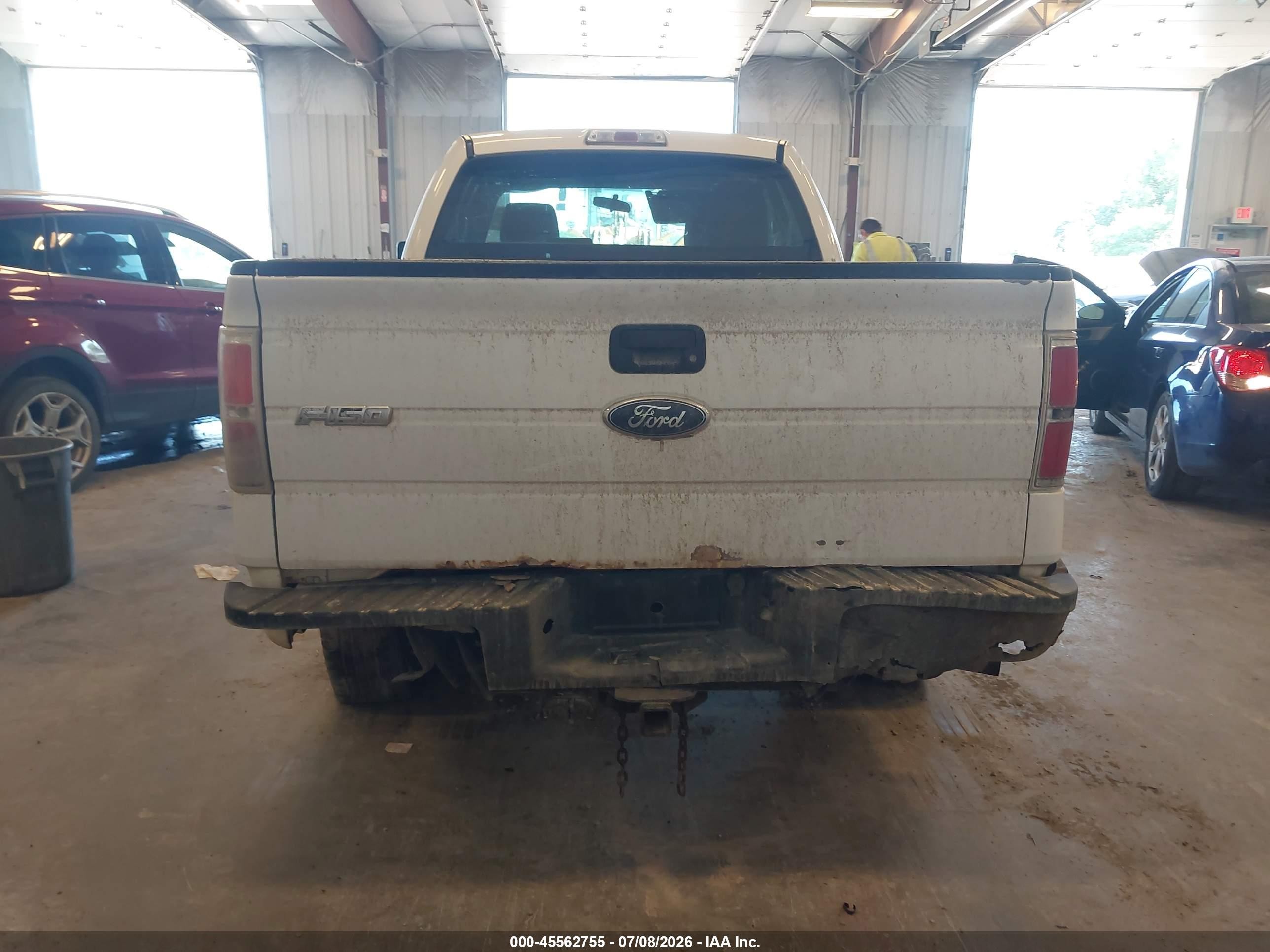2010 Ford F-150 Xl White vin: 1FTEX1EW4AFB25733