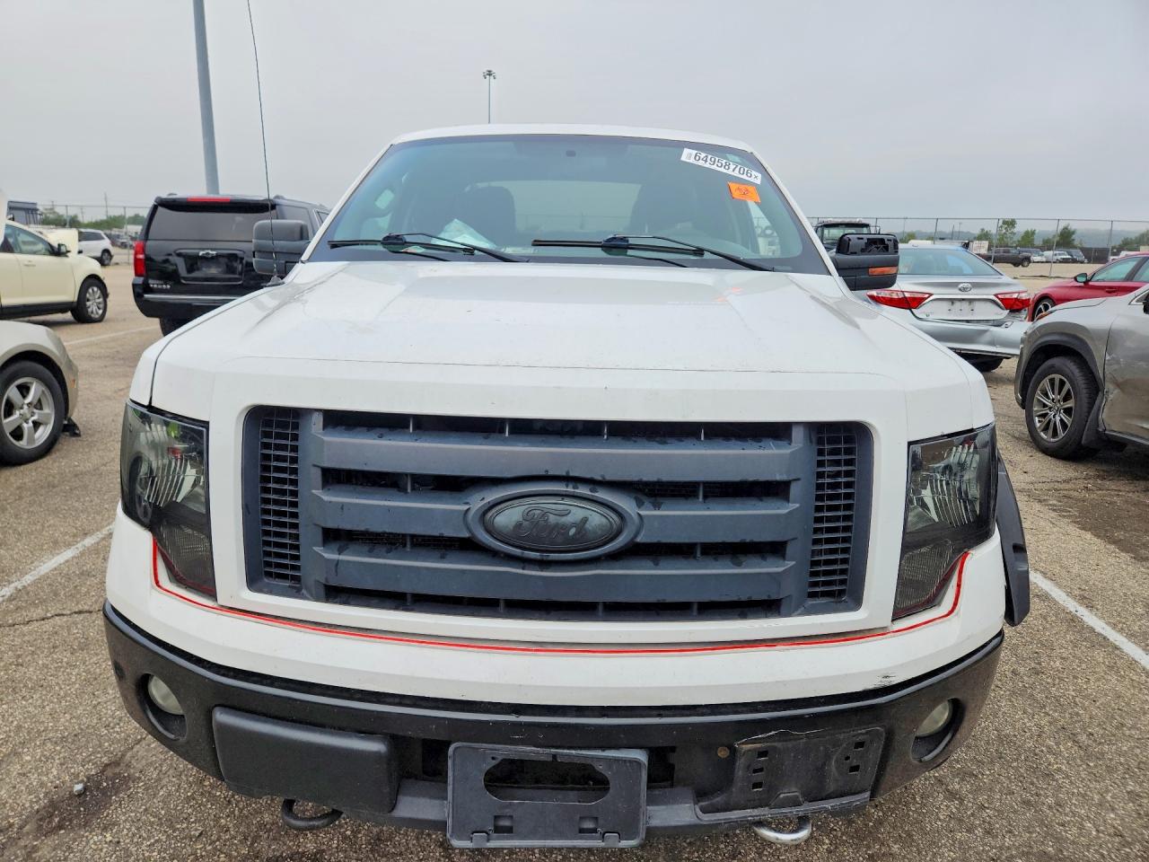 2010 Ford F150 Super Cab White vin: 1FTEX1EW4AFB29815