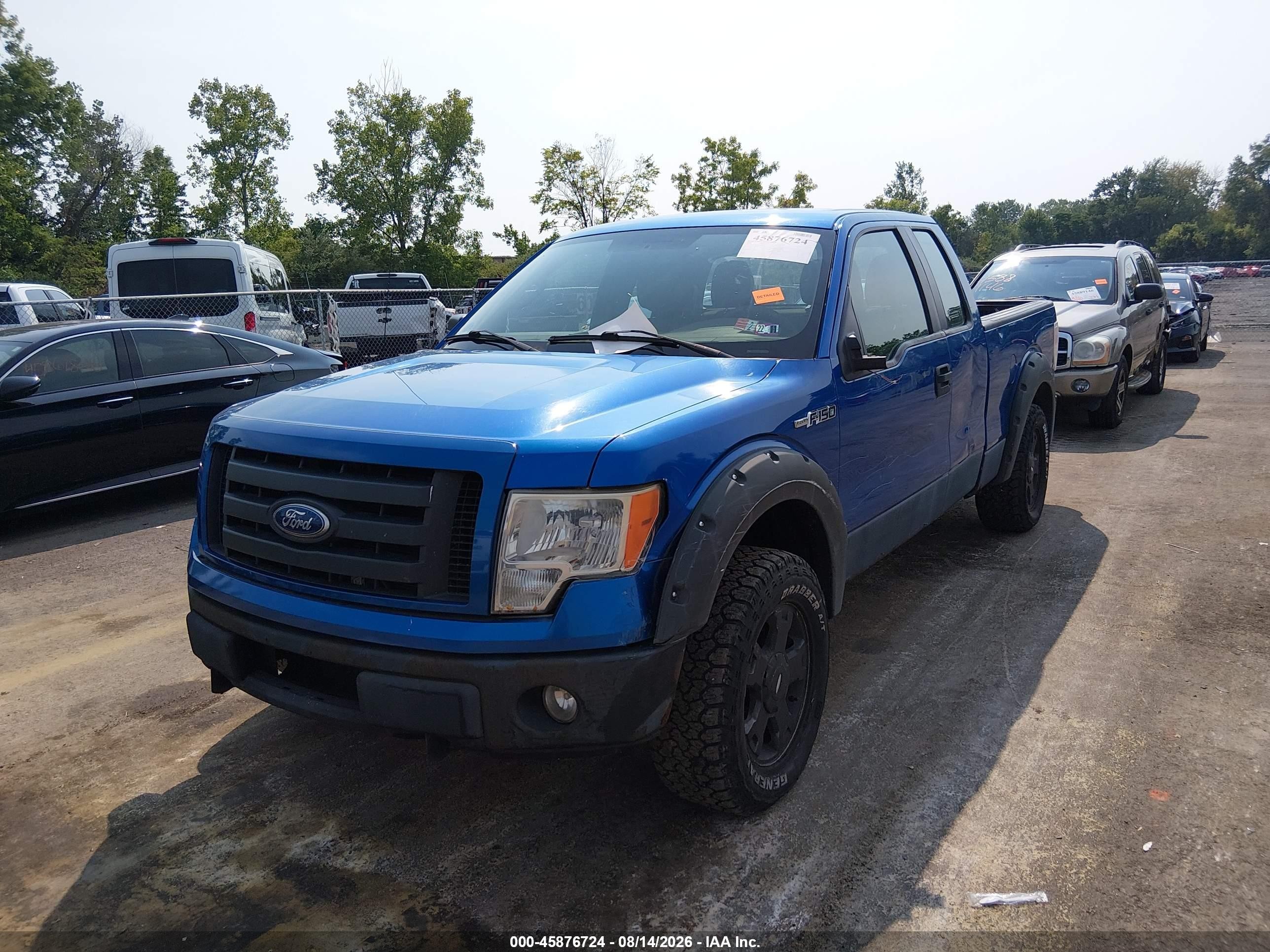 2010 Ford F-150 Stx/xl Blue vin: 1FTEX1EW5AFB46915