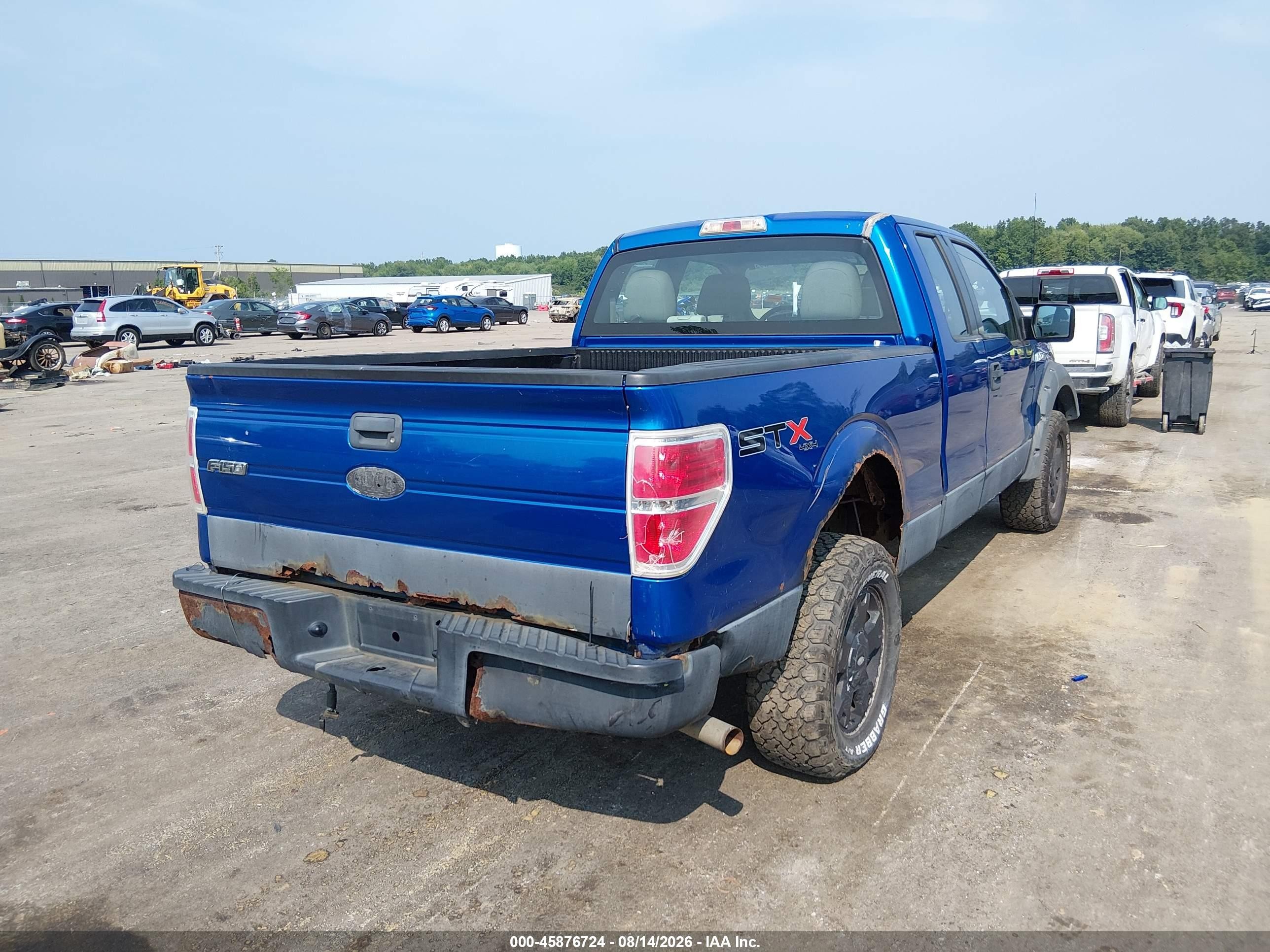 2010 Ford F-150 Stx/xl Blue vin: 1FTEX1EW5AFB46915