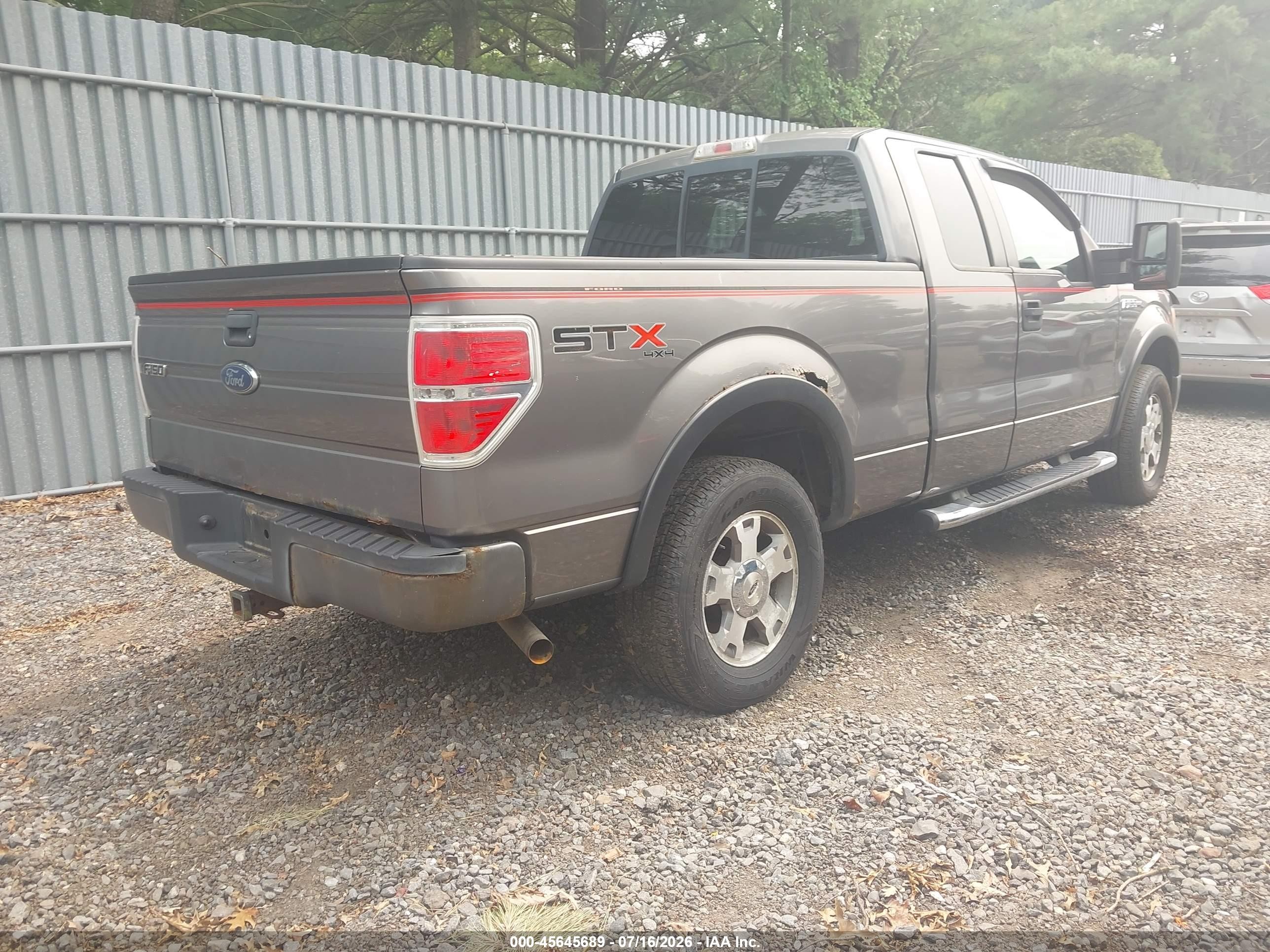 2010 Ford F-150 Stx/xl Gray vin: 1FTEX1EW6AFA08848