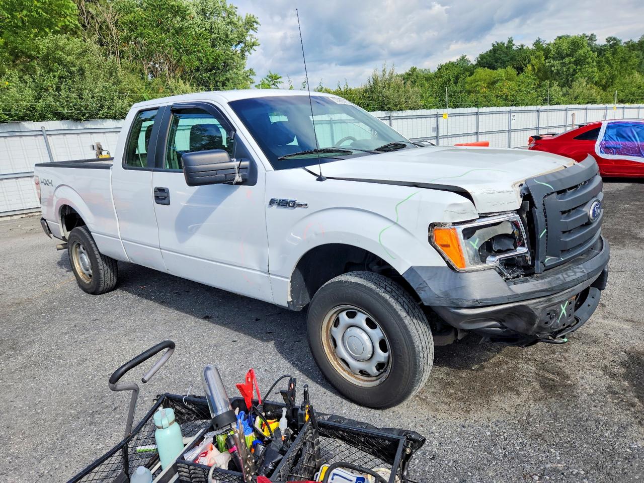 2010 Ford F150 Super Cab Белый vin: 1FTEX1EW7AFC92216