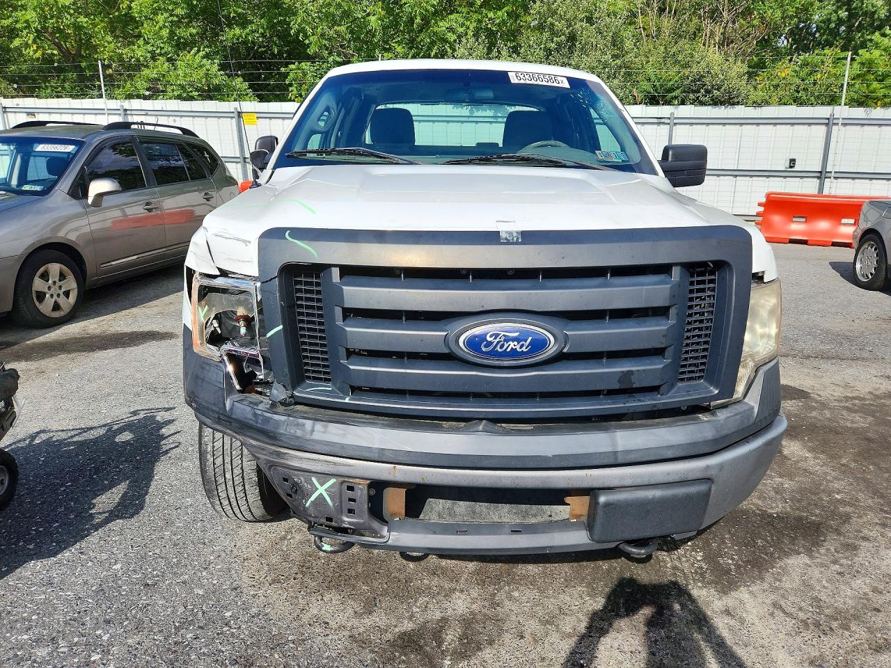 2010 Ford F150 Super Cab Белый vin: 1FTEX1EW7AFC92216