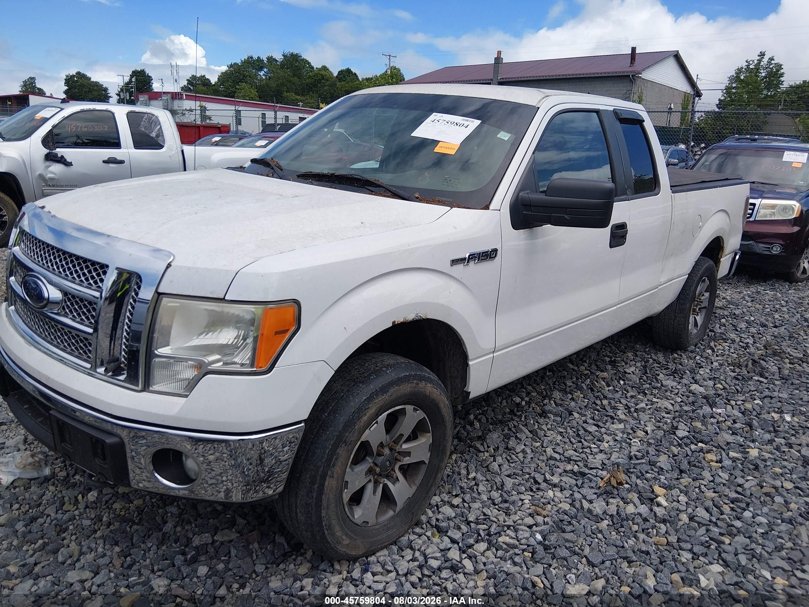 2010 Ford F-150 Stx/xl White vin: 1FTEX1EW8AFB04822