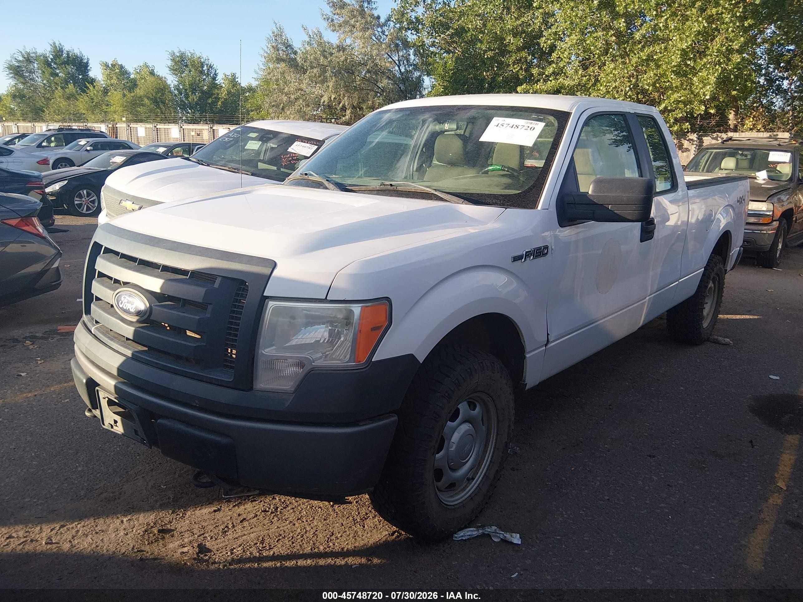 2010 Ford F-150 Stx/xl White vin: 1FTEX1EW8AFC54106