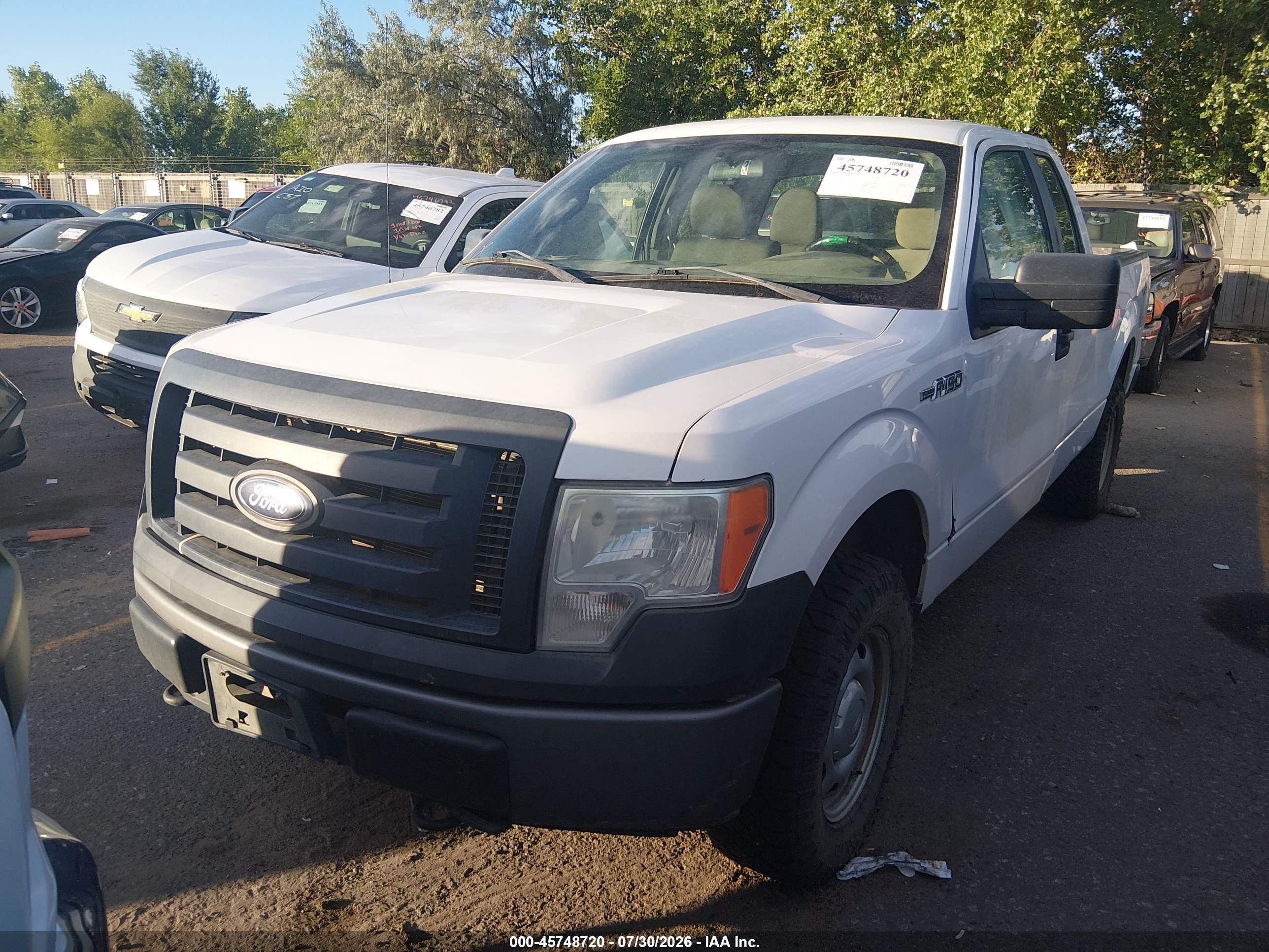 2010 Ford F-150 Stx/xl White vin: 1FTEX1EW8AFC54106