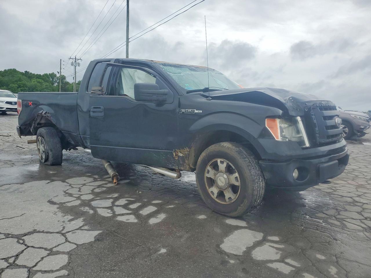 2010 Ford F150 Super Cab Black vin: 1FTEX1EWXAFB62771