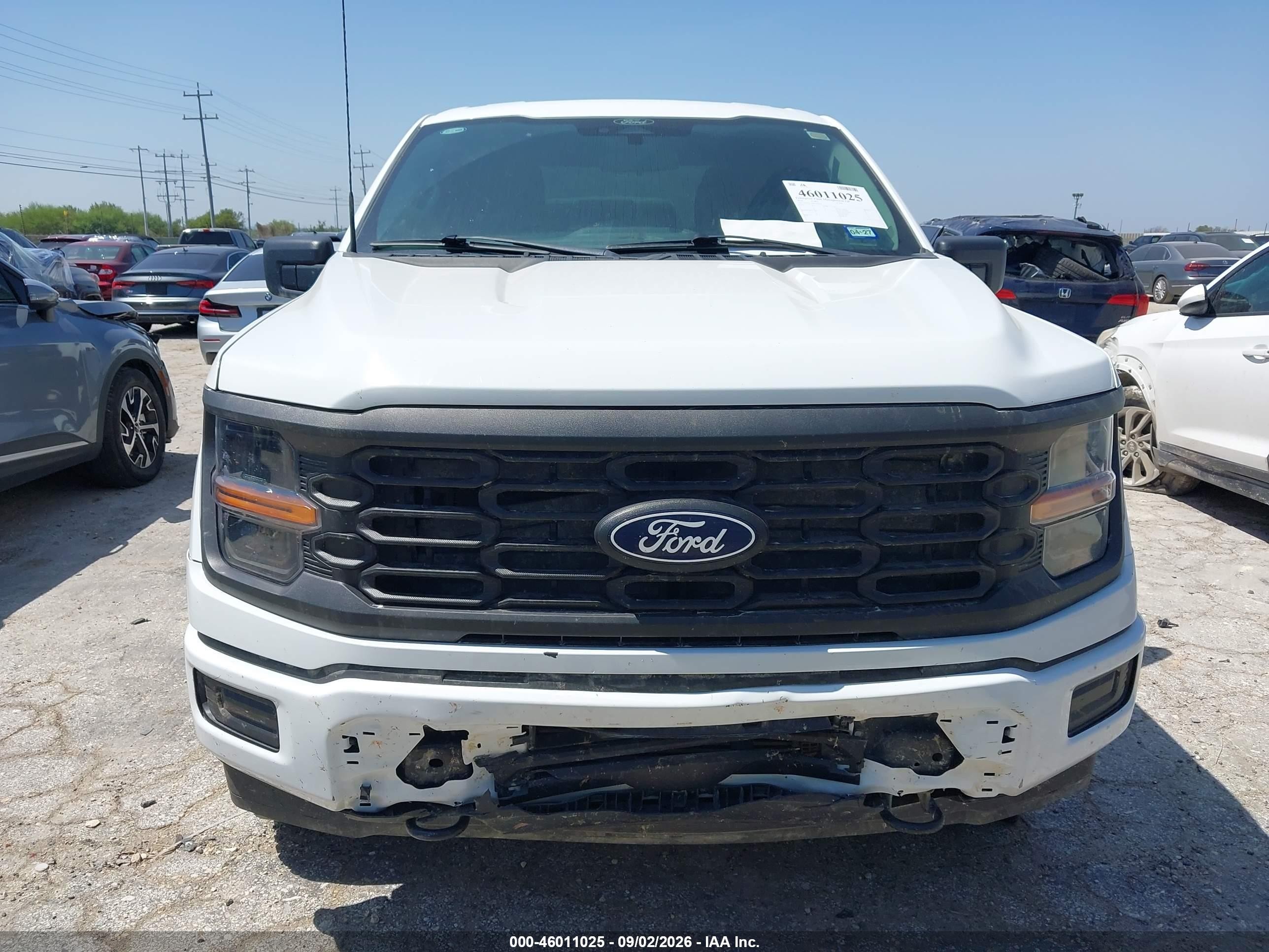 2024 Ford F-150 Xl White vin: 1FTEX1LP8RKD76138