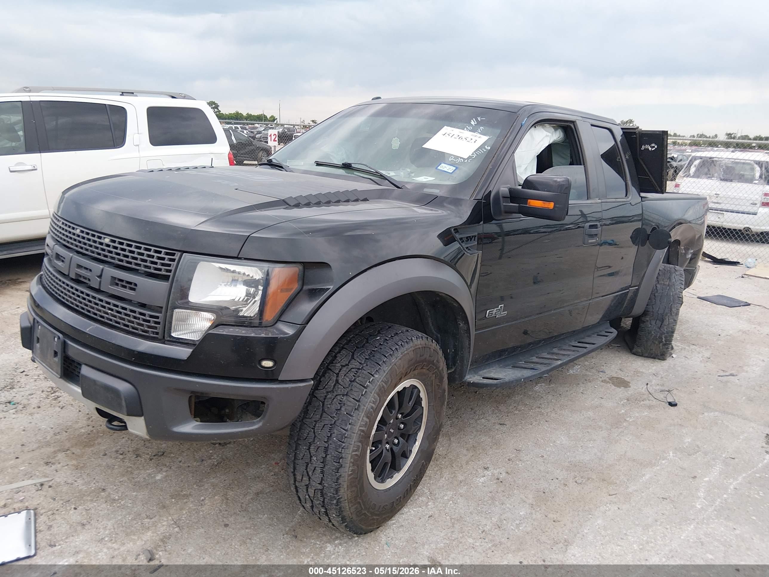 2011 Ford F-150 Svt Raptor Black vin: 1FTEX1R6XBFB74074