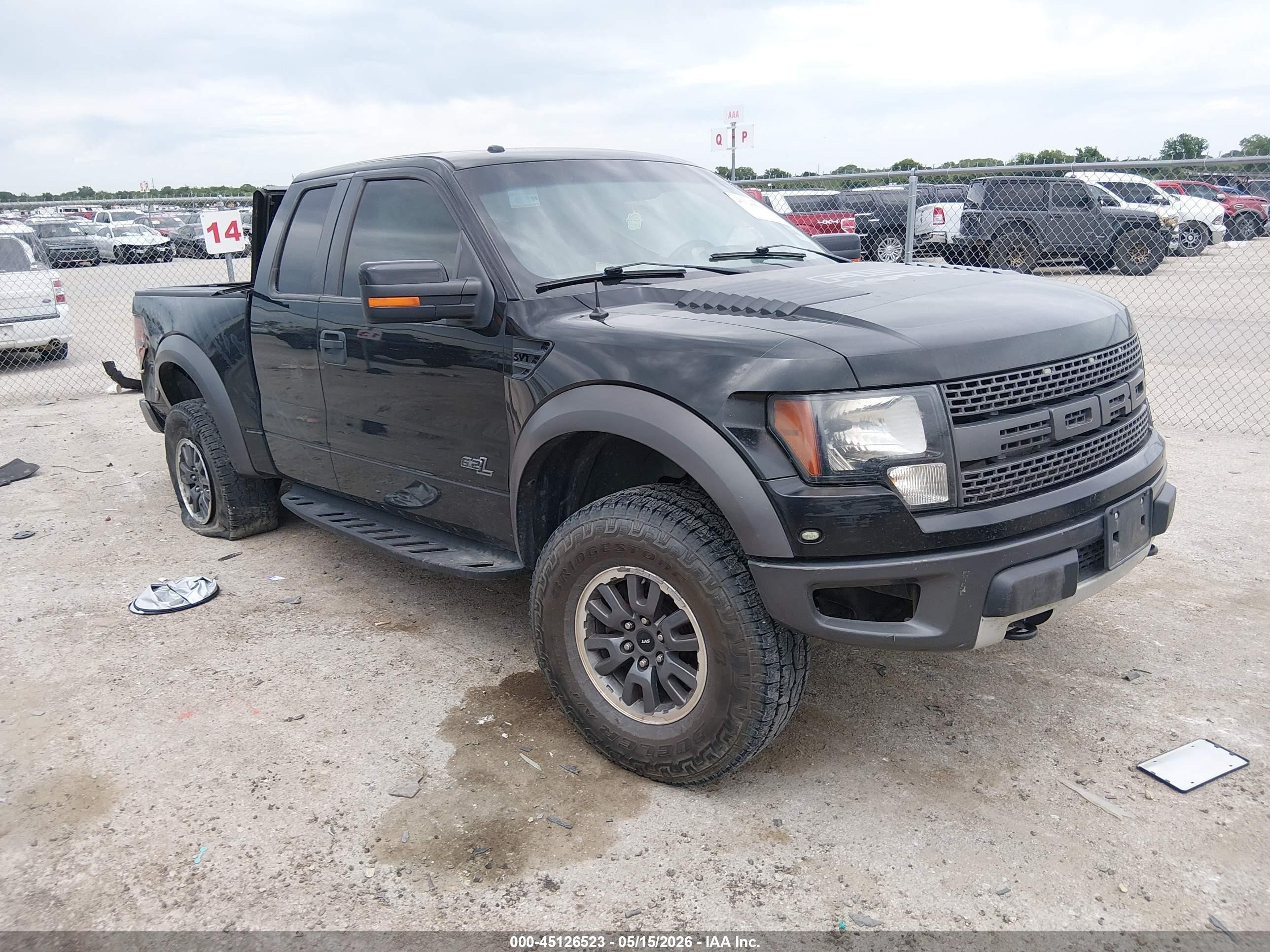 2011 Ford F-150 Svt Raptor Black vin: 1FTEX1R6XBFB74074