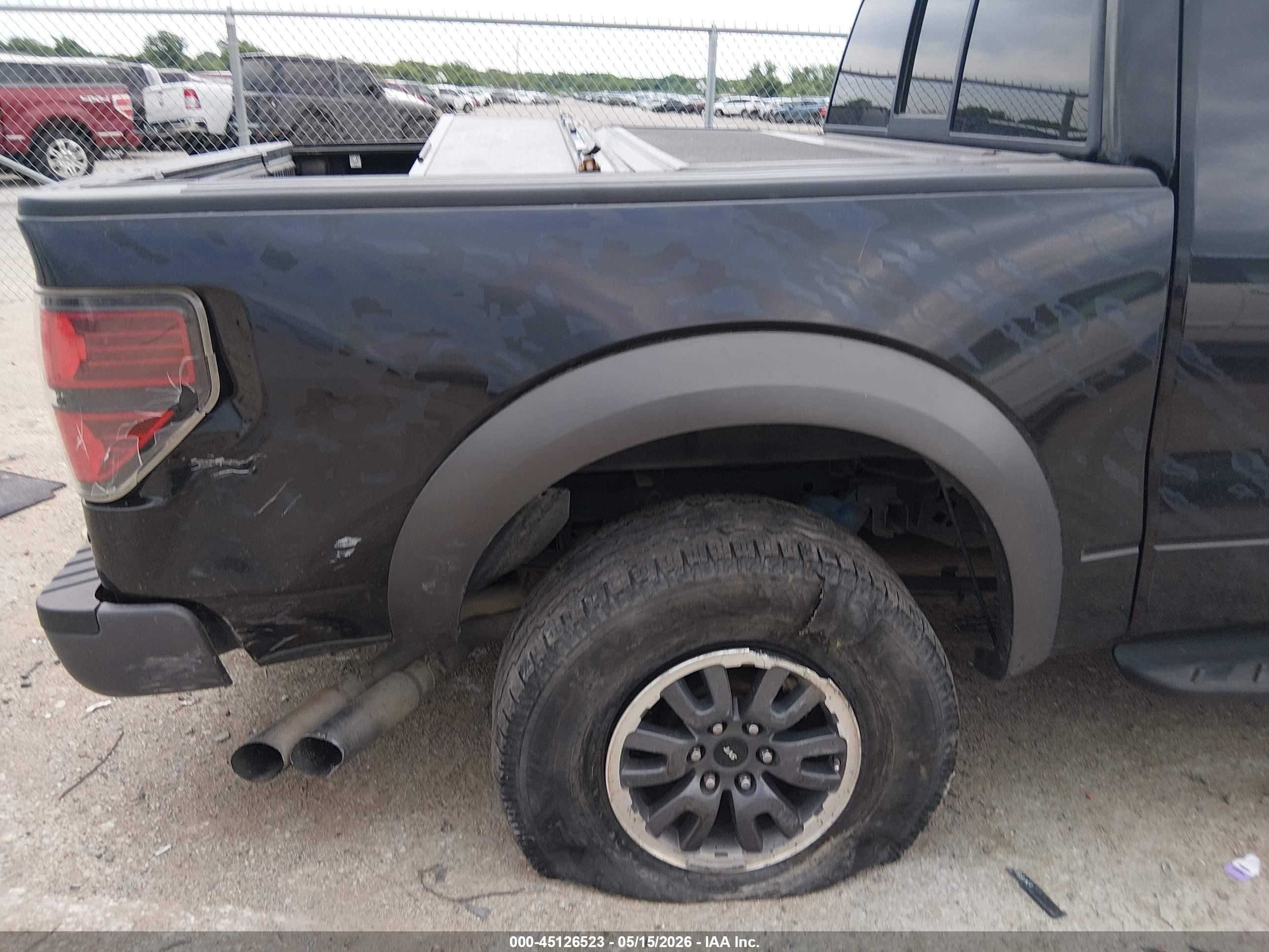 2011 Ford F-150 Svt Raptor Black vin: 1FTEX1R6XBFB74074