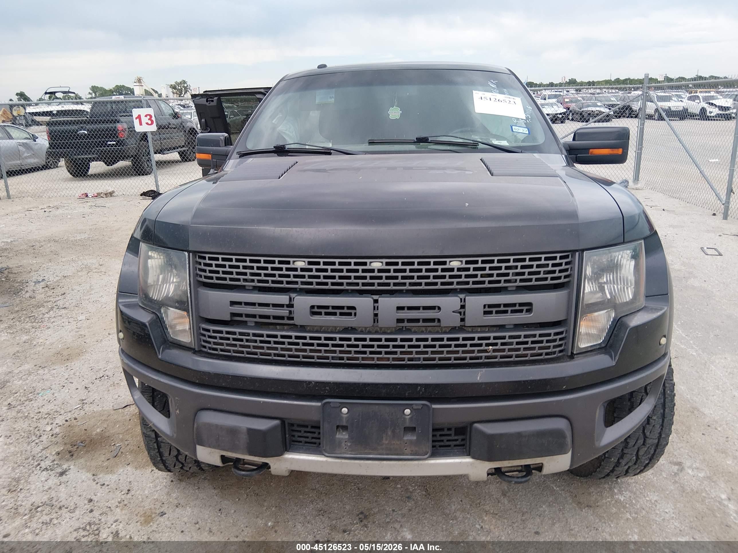 2011 Ford F-150 Svt Raptor Black vin: 1FTEX1R6XBFB74074