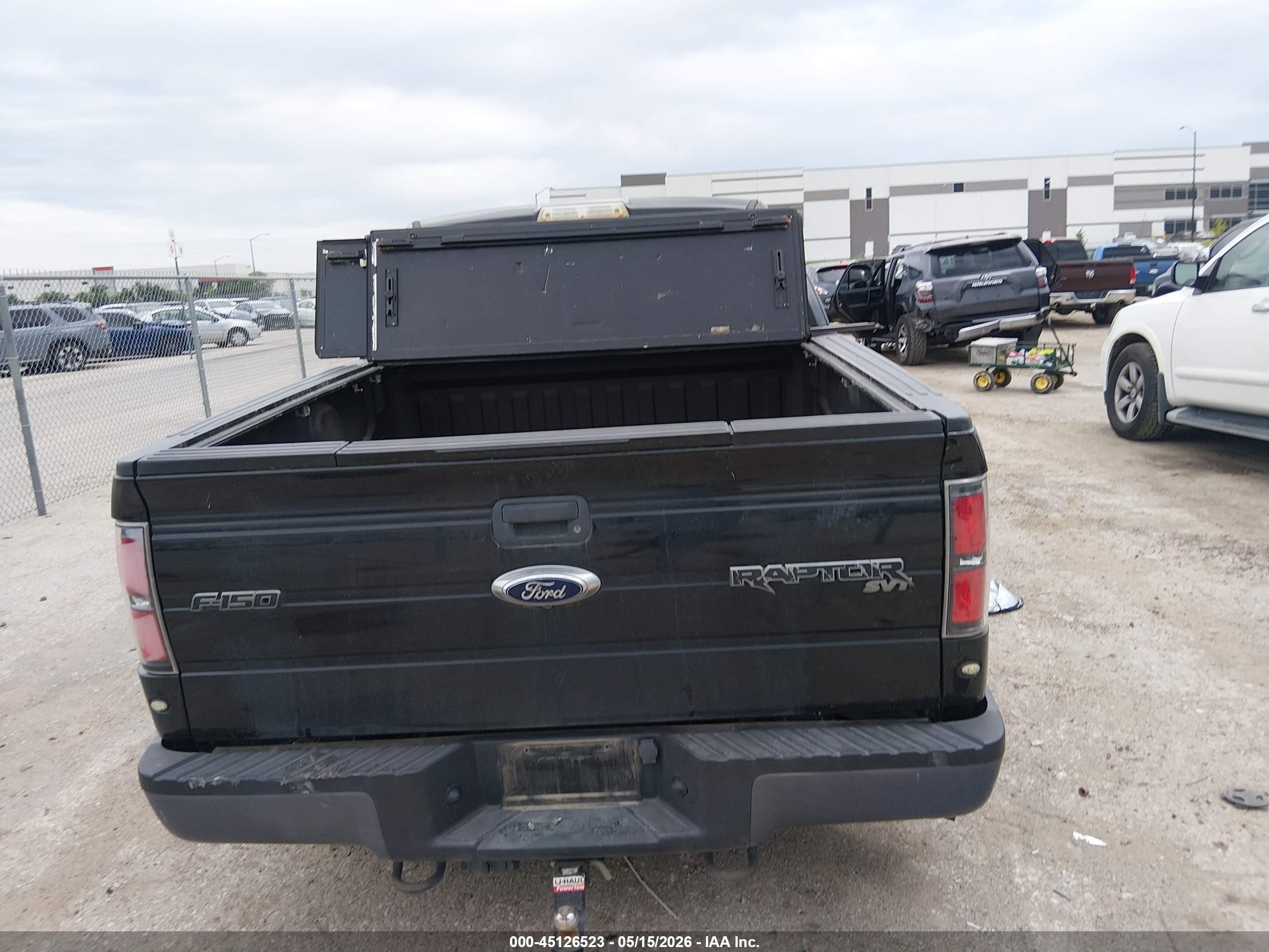 2011 Ford F-150 Svt Raptor Black vin: 1FTEX1R6XBFB74074