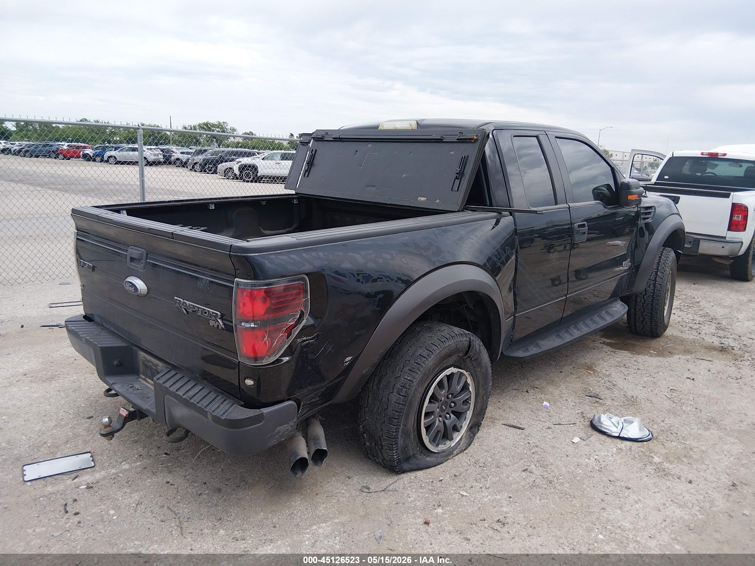 2011 Ford F-150 Svt Raptor Black vin: 1FTEX1R6XBFB74074