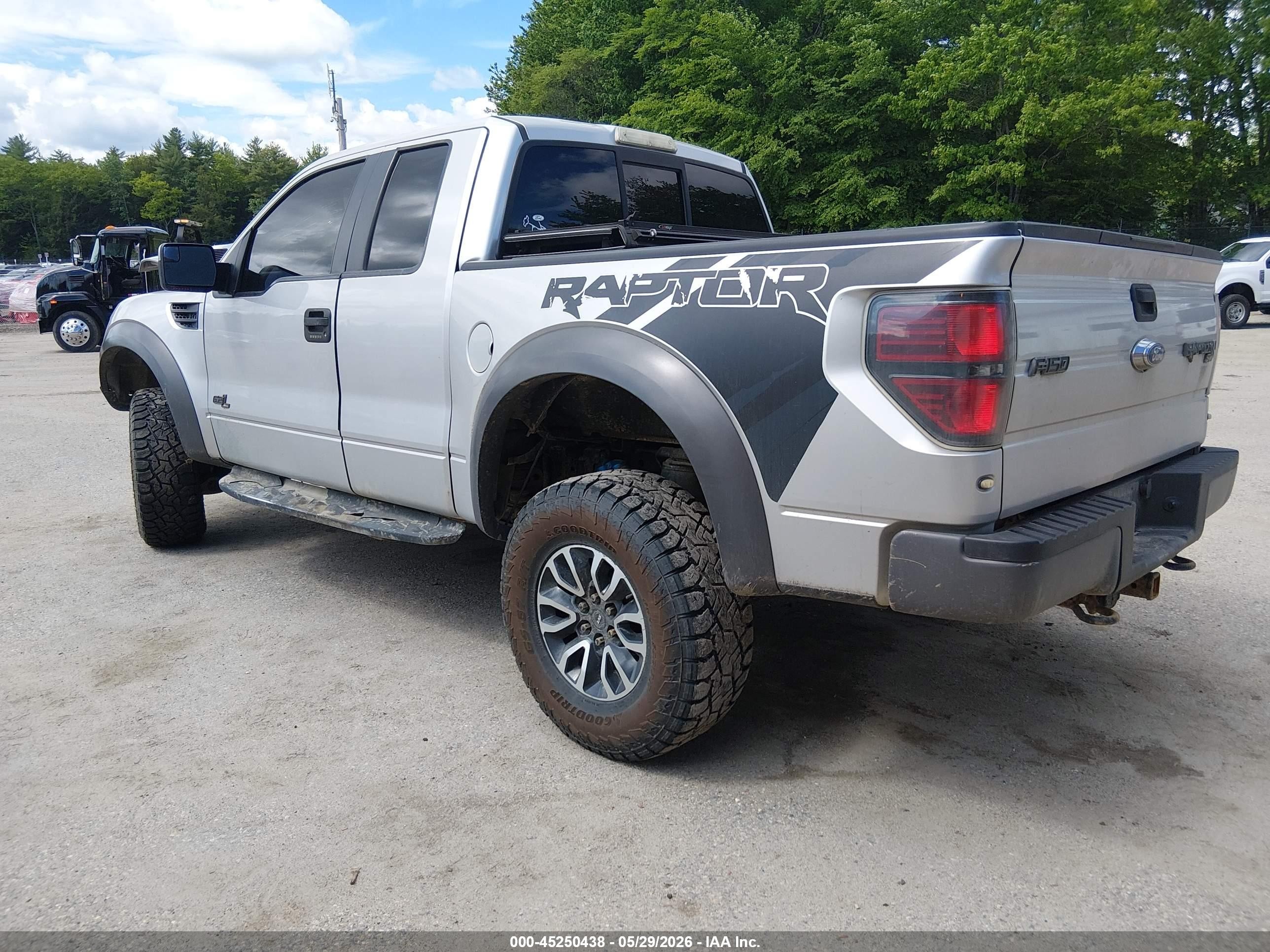 2012 Ford F-150 Svt Raptor Gray vin: 1FTEX1R6XCFC66139
