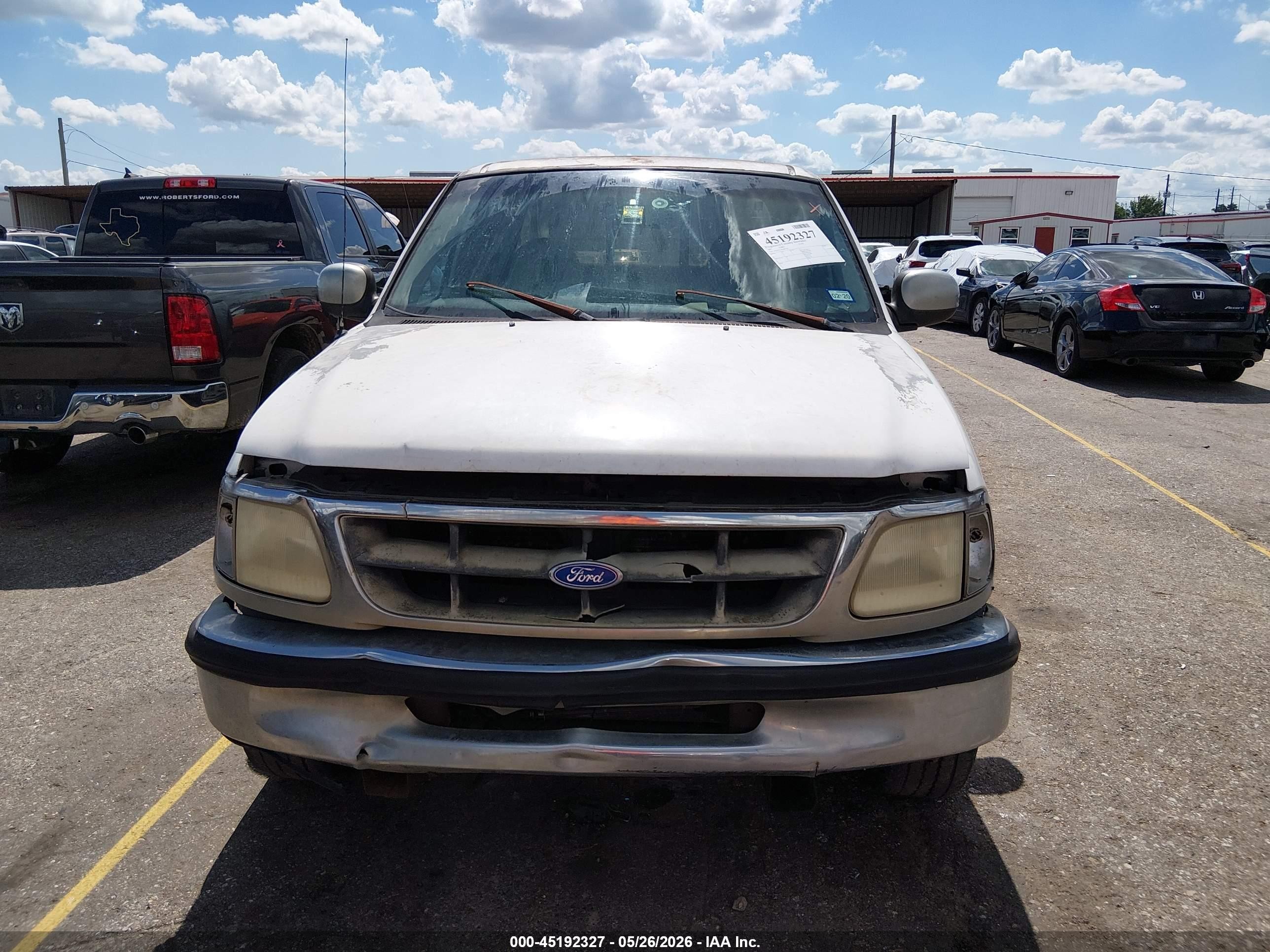 1997 Ford F-250 Lariat/standard/xl/xlt White vin: 1FTEX27L2VKB87346