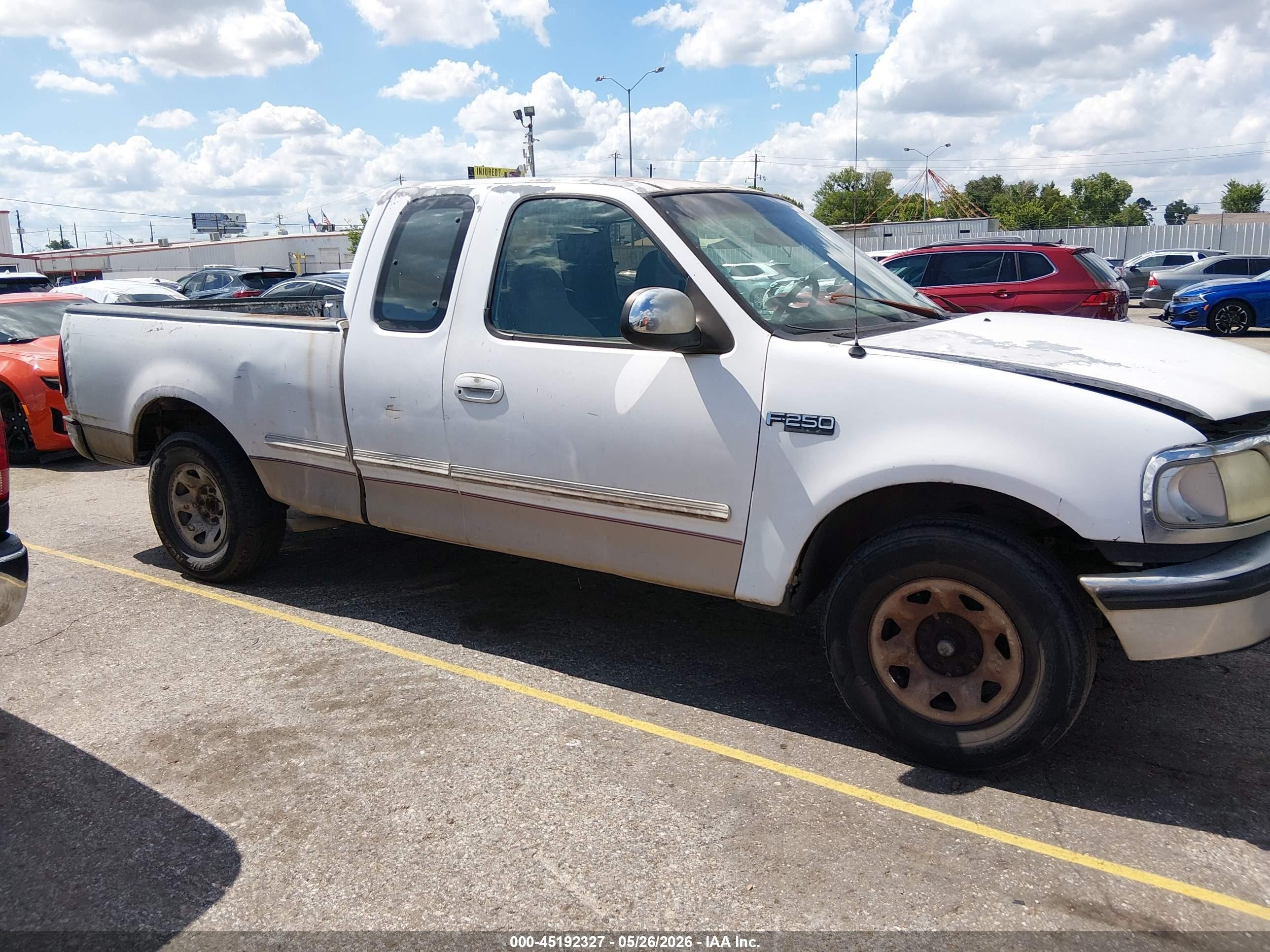 1997 Ford F-250 Lariat/standard/xl/xlt White vin: 1FTEX27L2VKB87346
