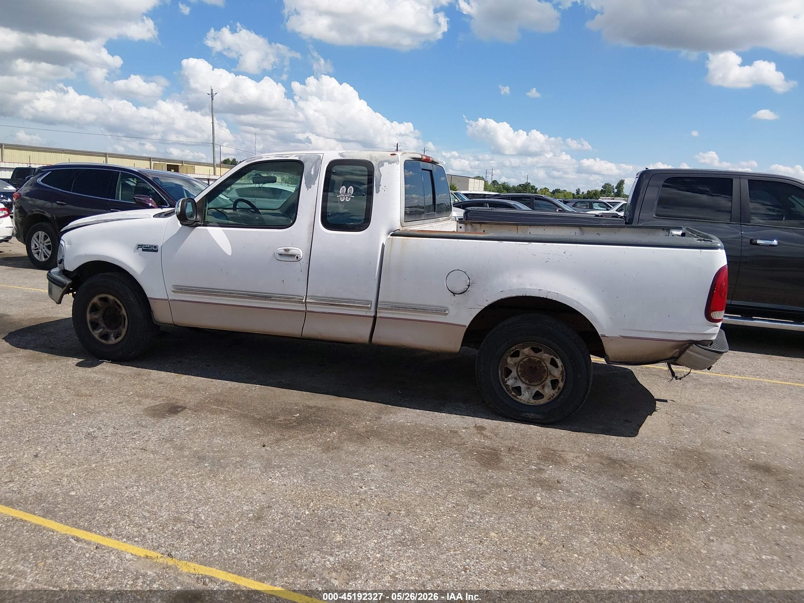 1997 Ford F-250 Lariat/standard/xl/xlt White vin: 1FTEX27L2VKB87346