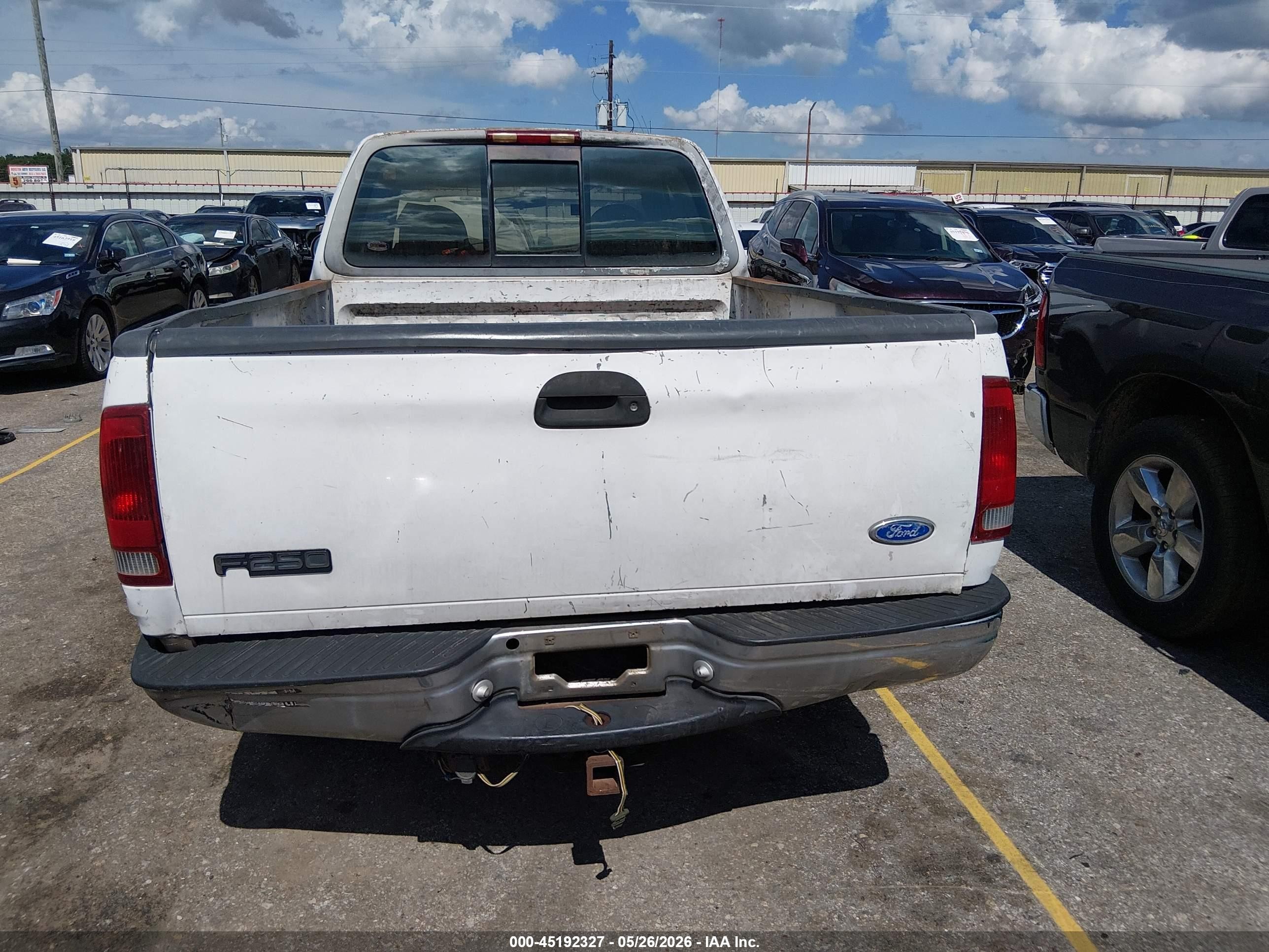 1997 Ford F-250 Lariat/standard/xl/xlt White vin: 1FTEX27L2VKB87346