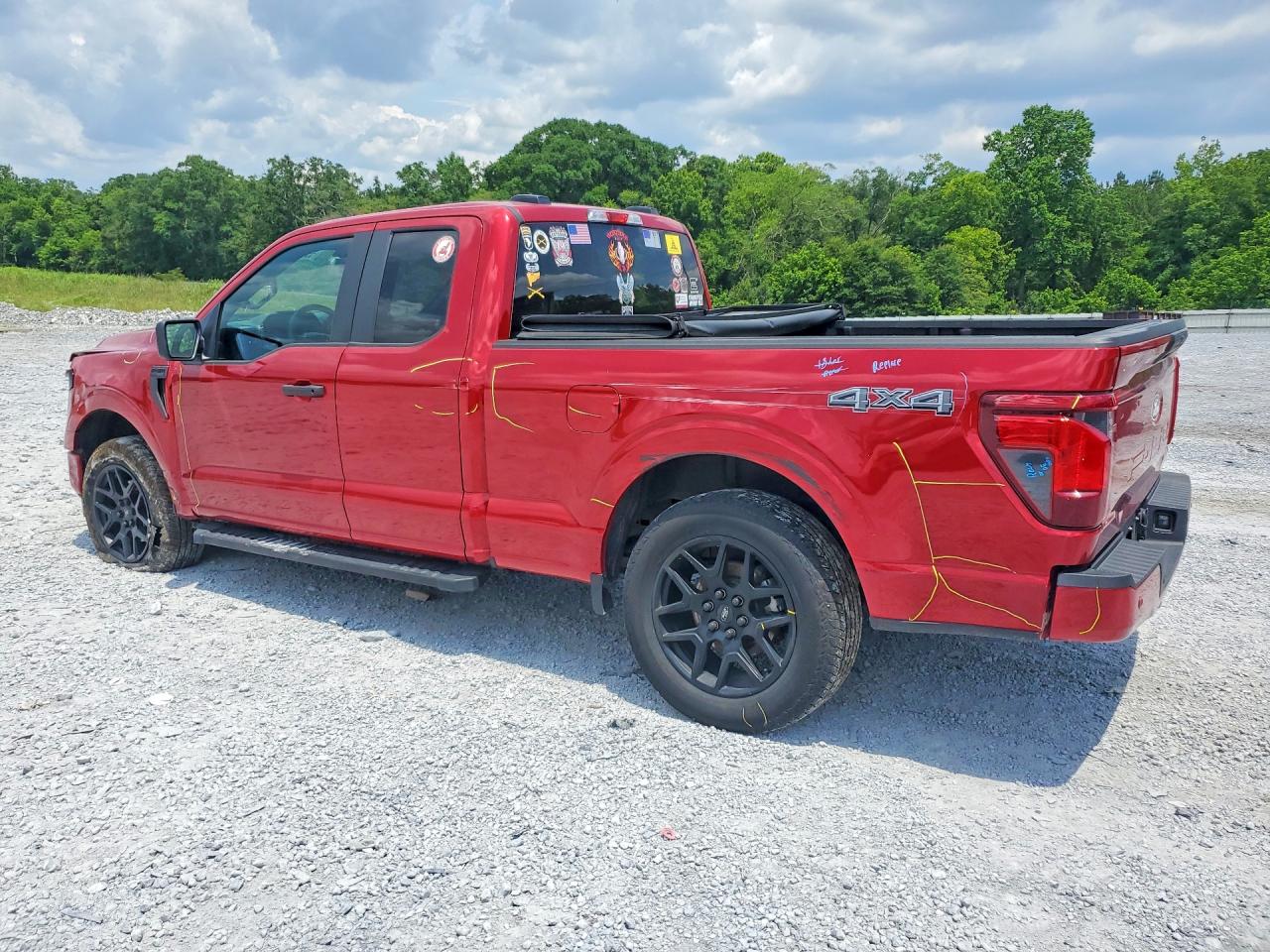 2024 Ford F150 Stx Red vin: 1FTEX2LP3RKE58963