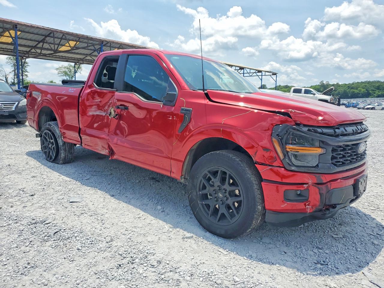 2024 Ford F150 Stx Red vin: 1FTEX2LP3RKE58963