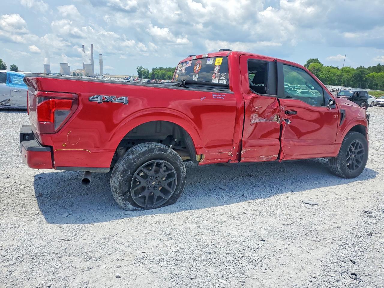 2024 Ford F150 Stx Red vin: 1FTEX2LP3RKE58963