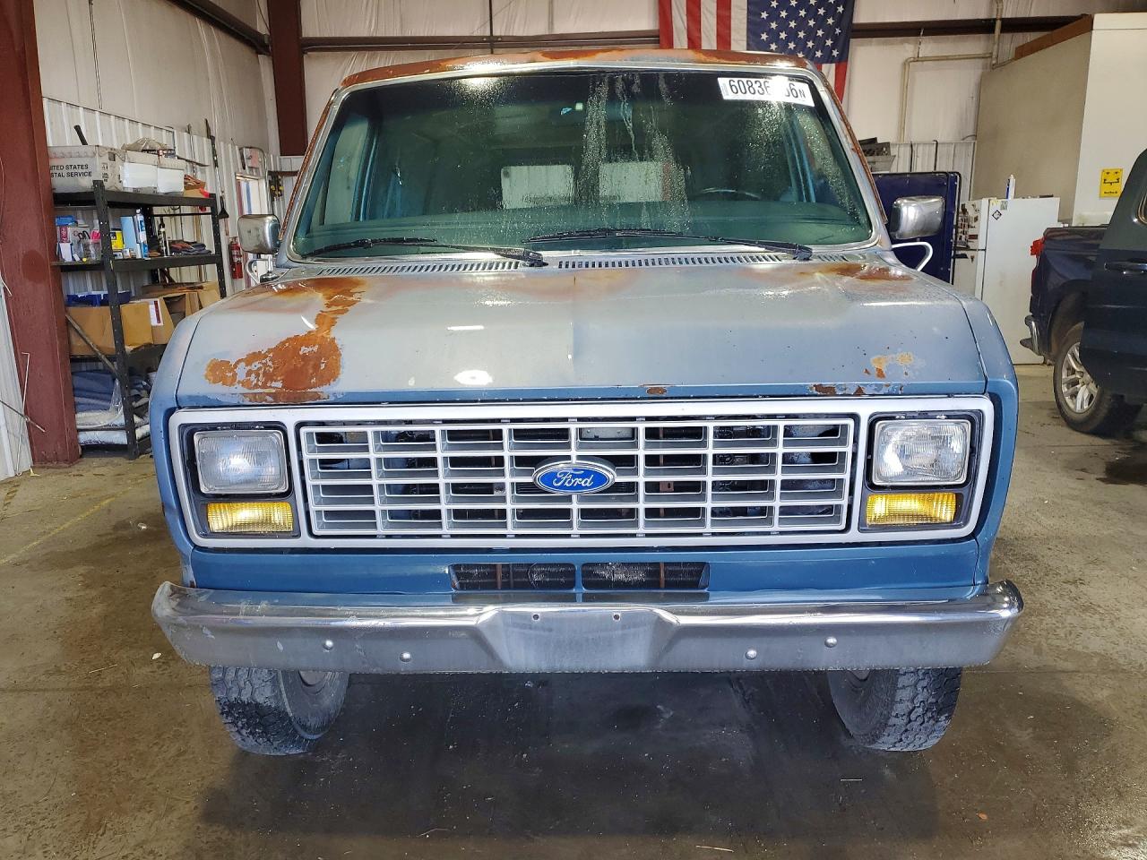 1989 Ford Econoline E250 Van Синий vin: 1FTFE24H8KHC29408