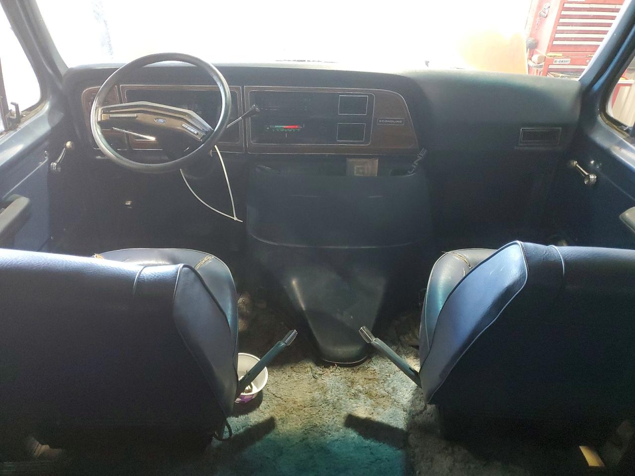 1989 Ford Econoline E250 Van Синий vin: 1FTFE24H8KHC29408