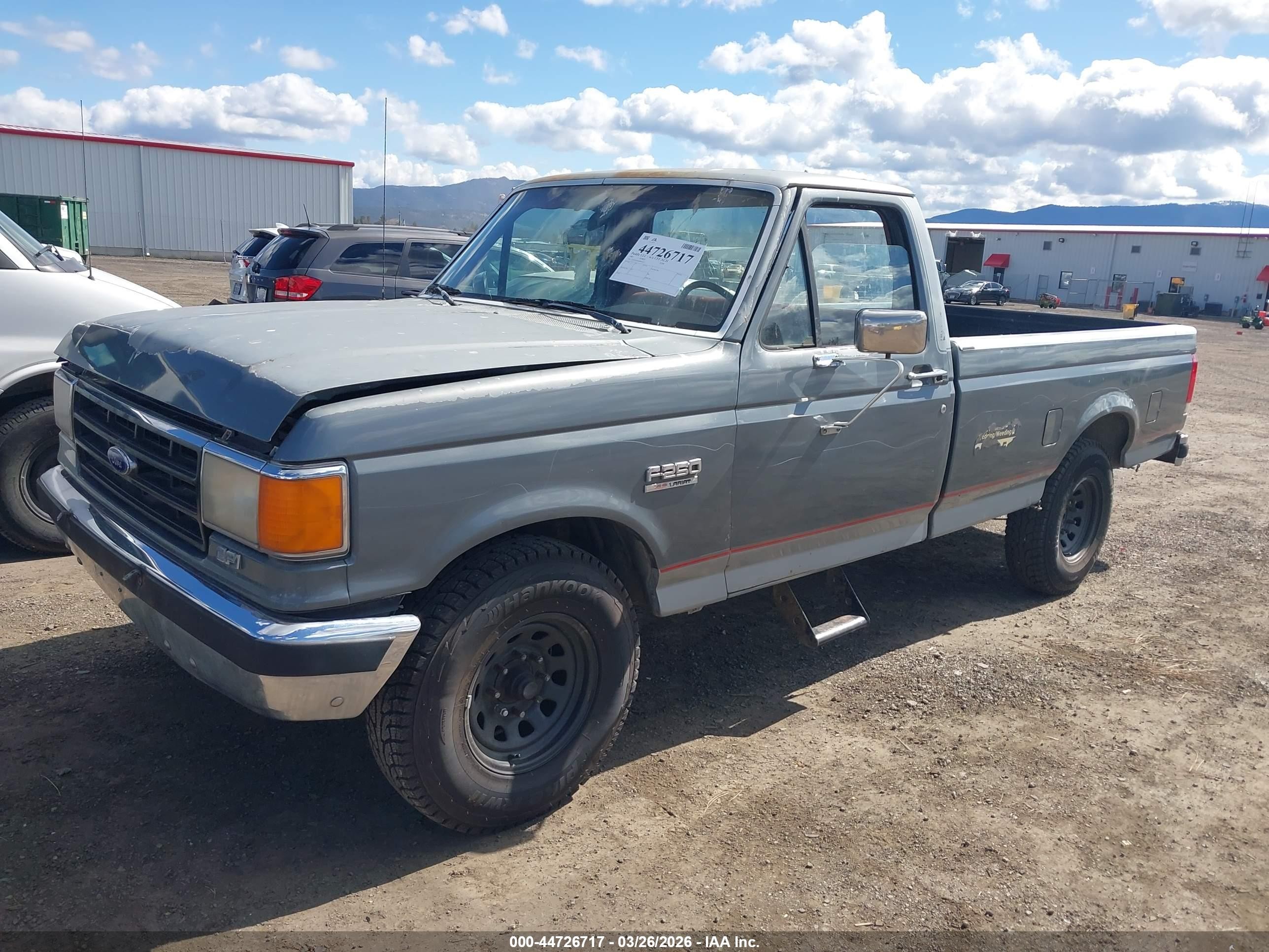 1987 Ford F250   Gray vin: 1FTFF25N4HPB44727