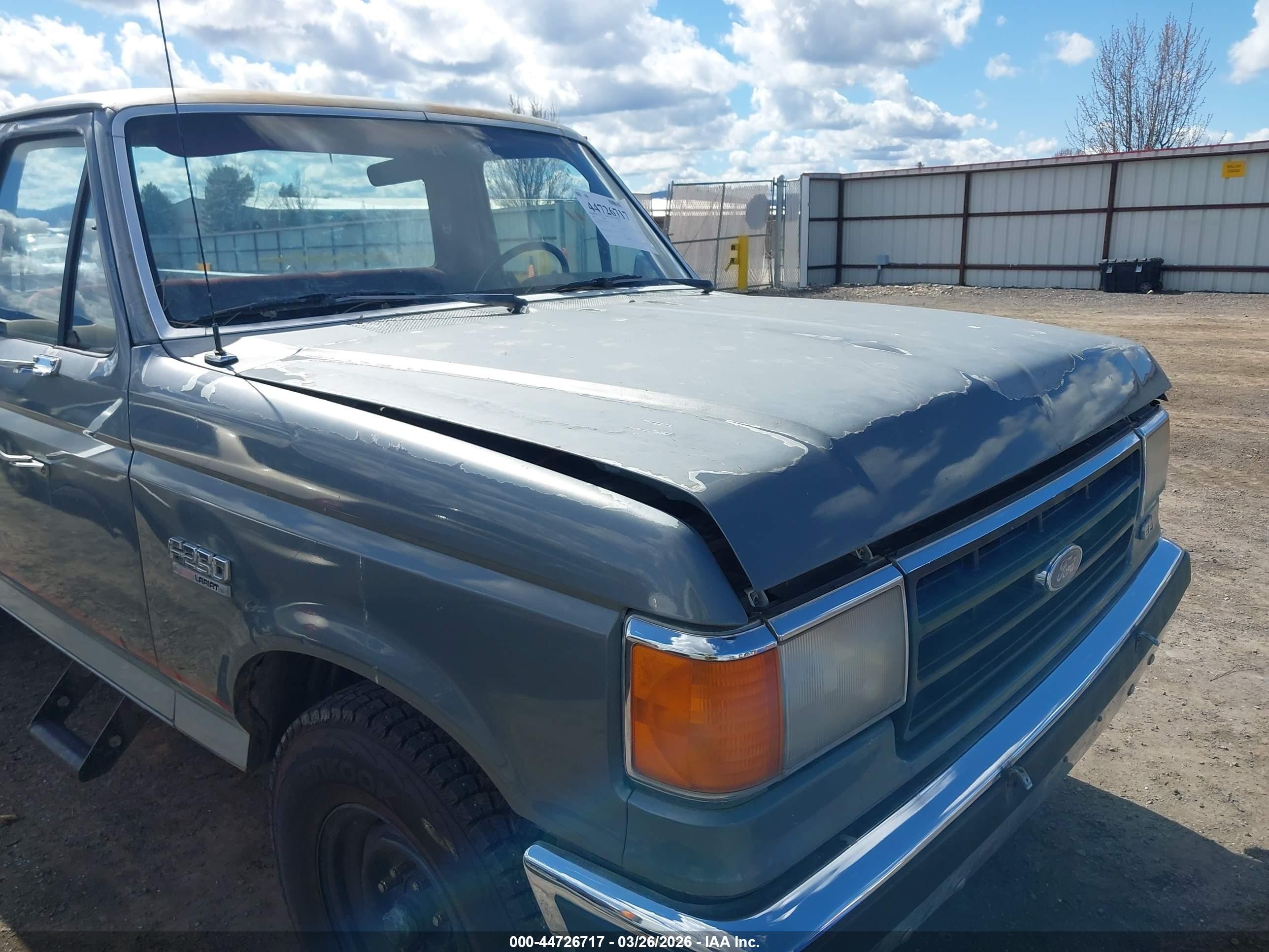 1987 Ford F250   Gray vin: 1FTFF25N4HPB44727