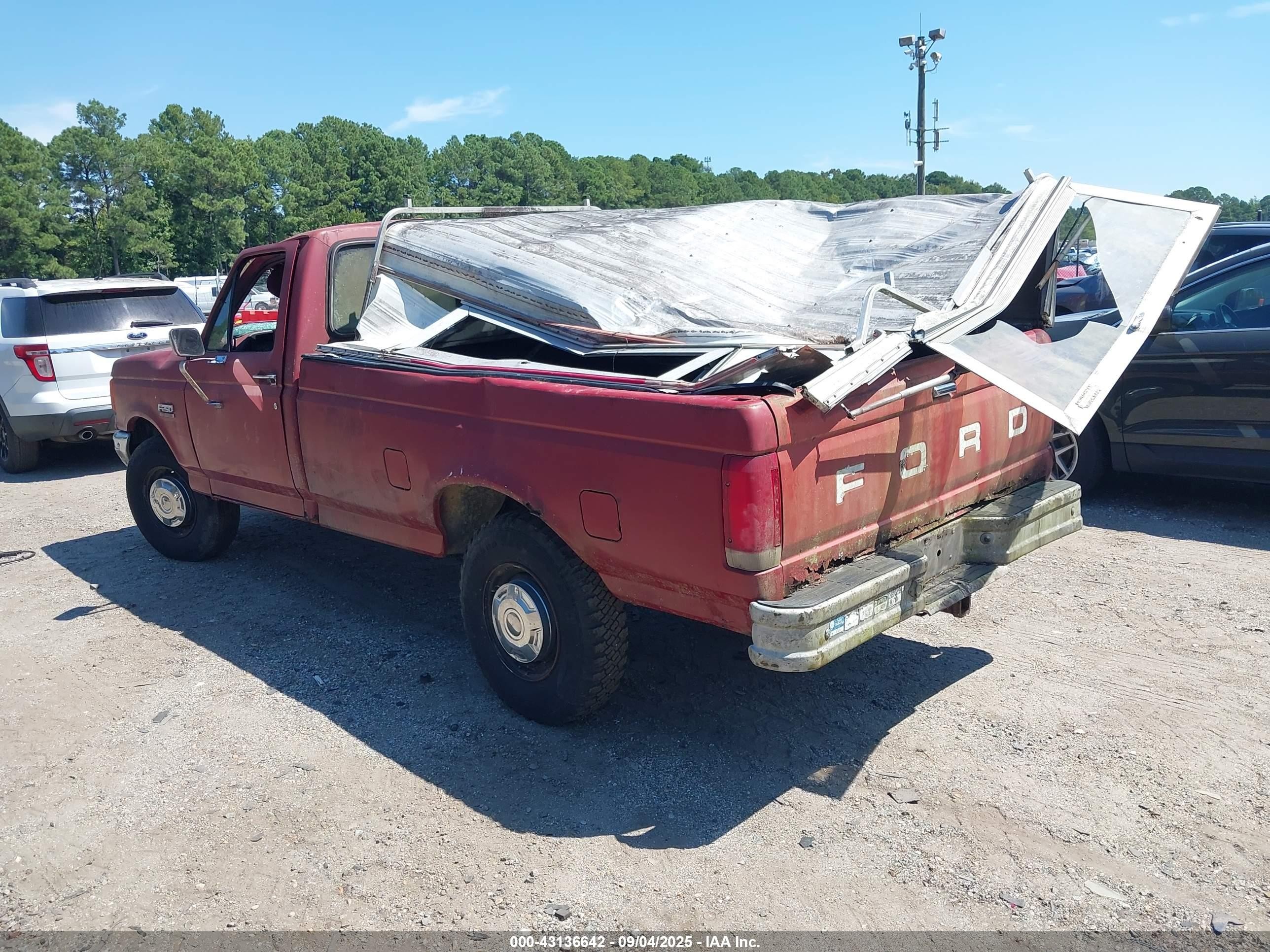 1987 Ford F250   Red vin: 1FTFF25Y3HNA00401