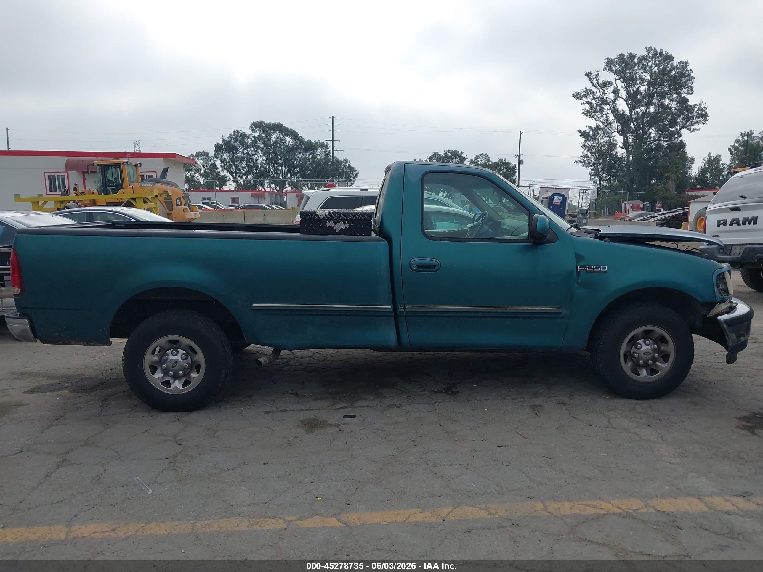 1997 Ford F-250 Lariat/standard/xl/xlt Green vin: 1FTFF2769VNC60552