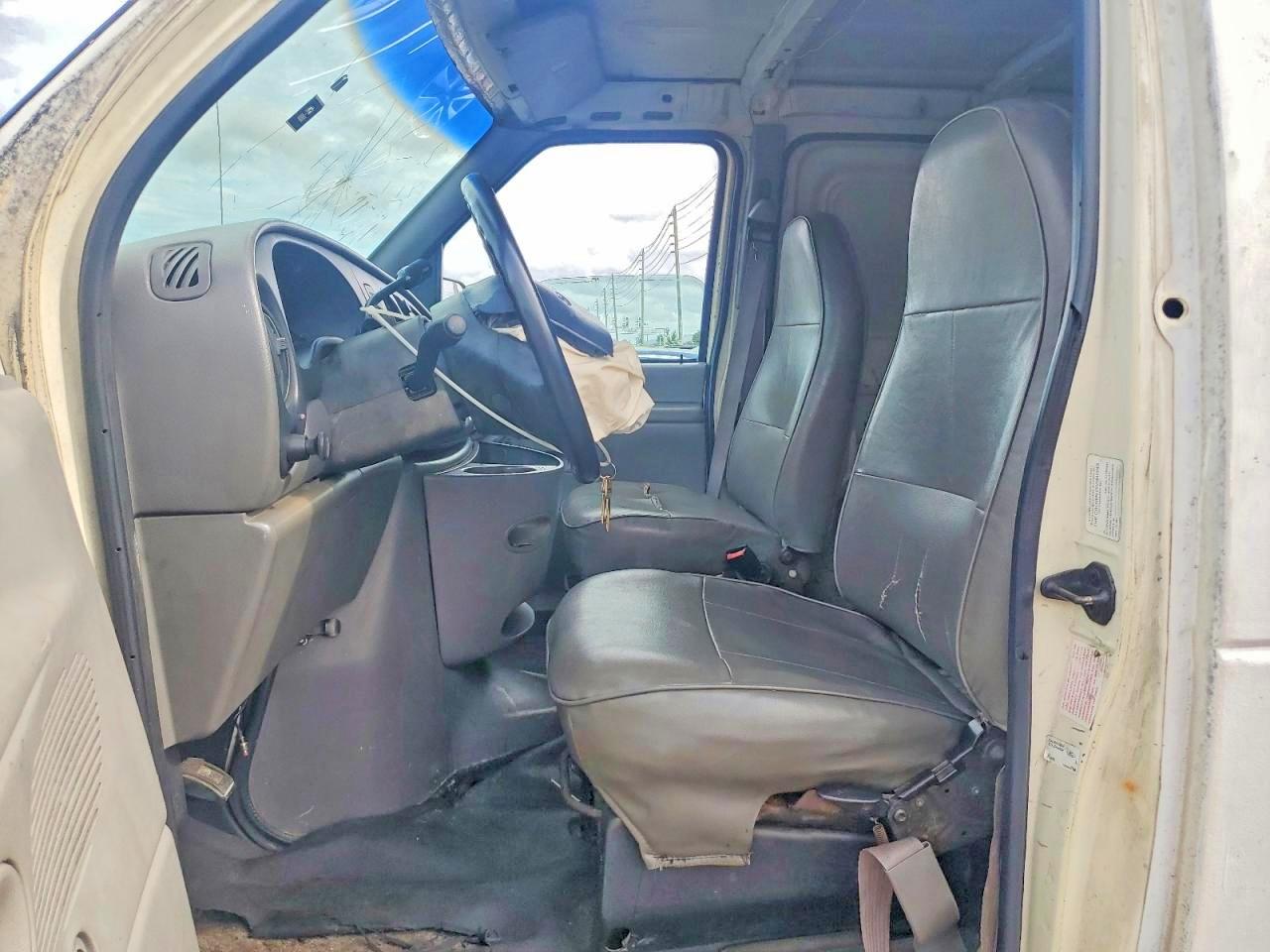 1997 Ford Econoline E350 Super Duty Van White vin: 1FTFS2428VHB39569