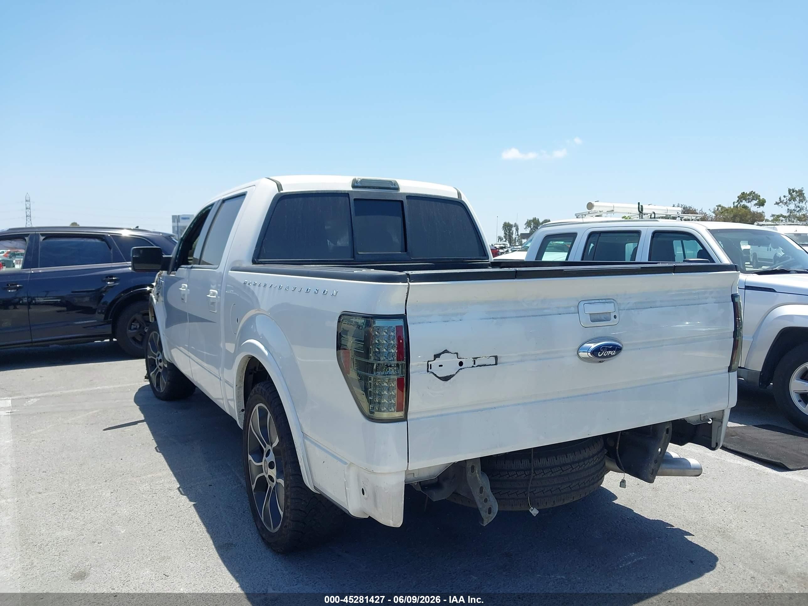 2012 Ford F-150 Harley-davidson White vin: 1FTFW1C62CFB43323