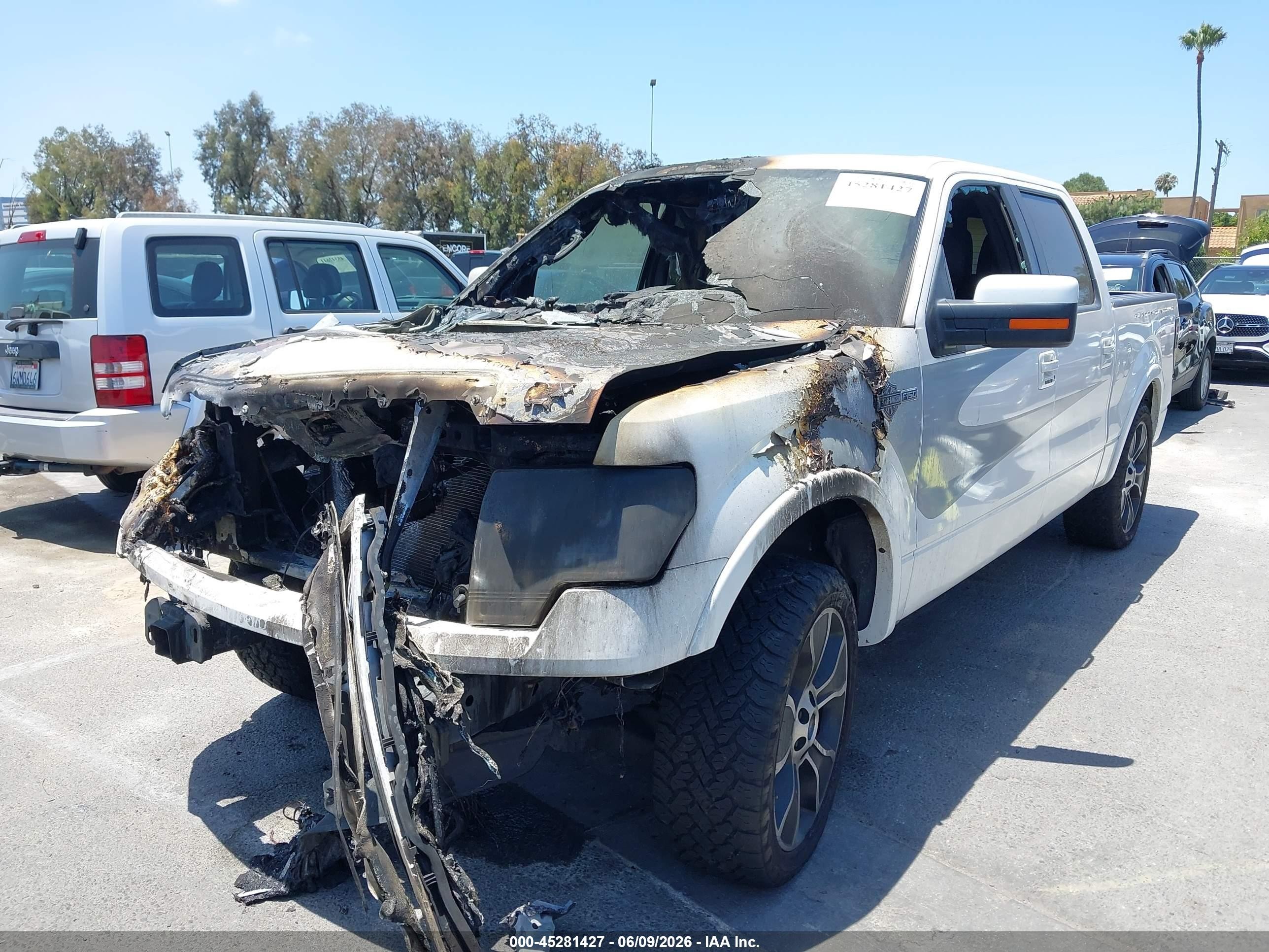 2012 Ford F-150 Harley-davidson White vin: 1FTFW1C62CFB43323