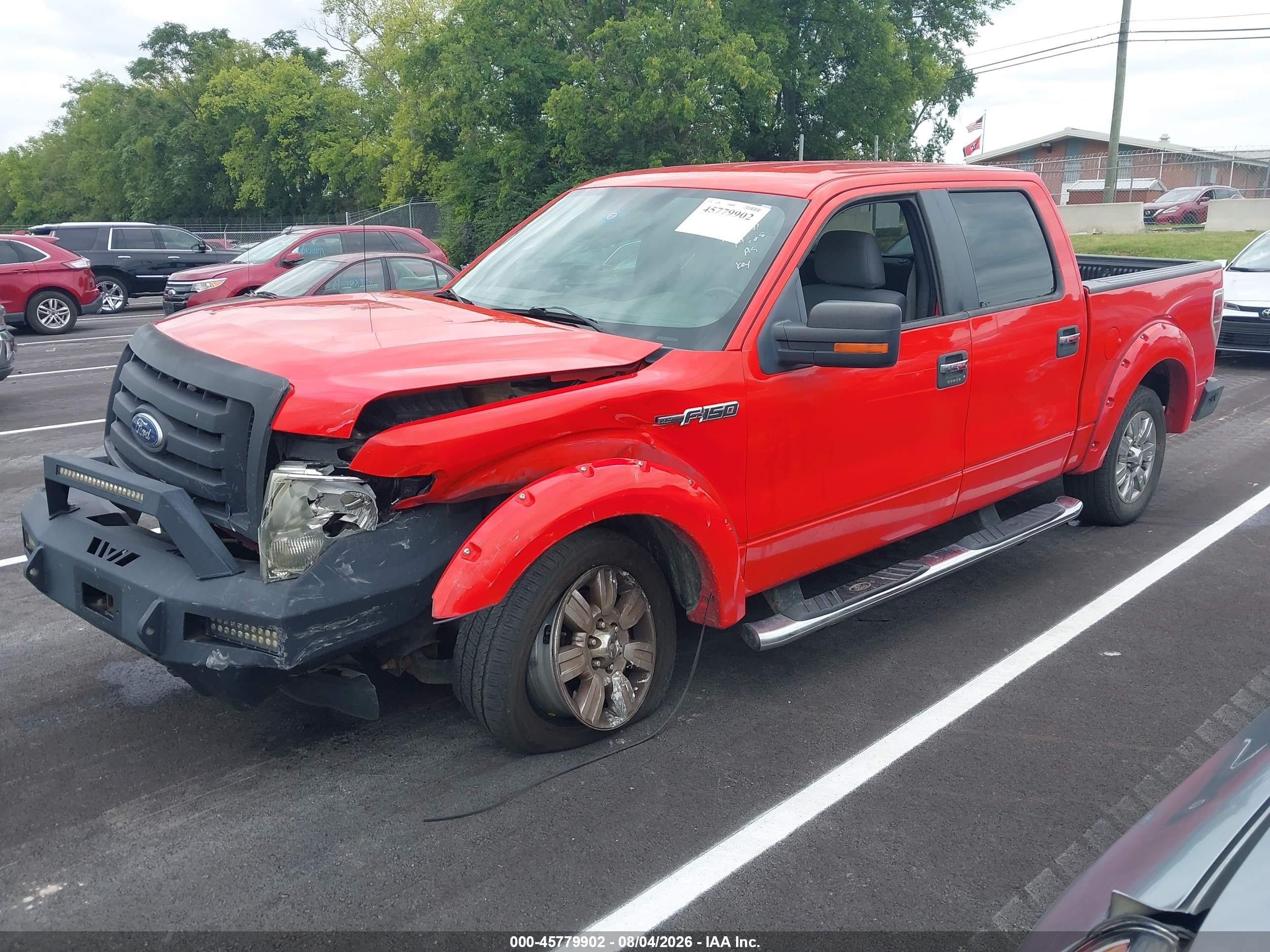 2011 Ford F-150 Xlt Red vin: 1FTFW1CF0BFA19825