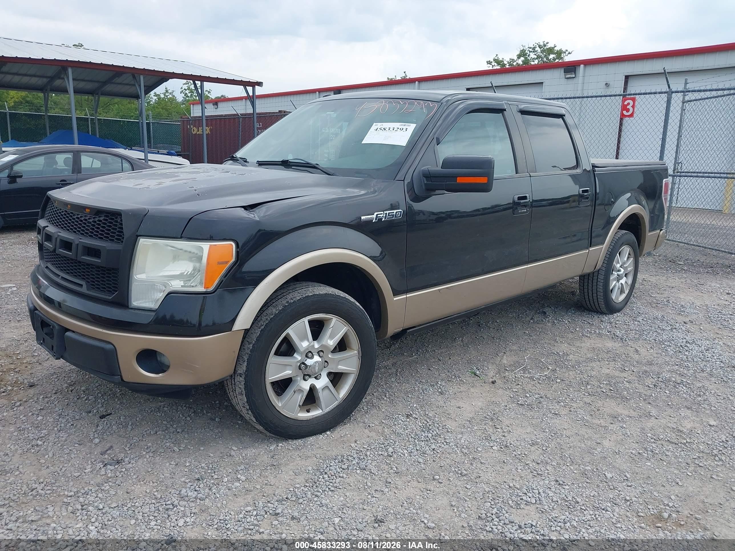 2011 Ford F-150 Lariat Black vin: 1FTFW1CF0BFA40397