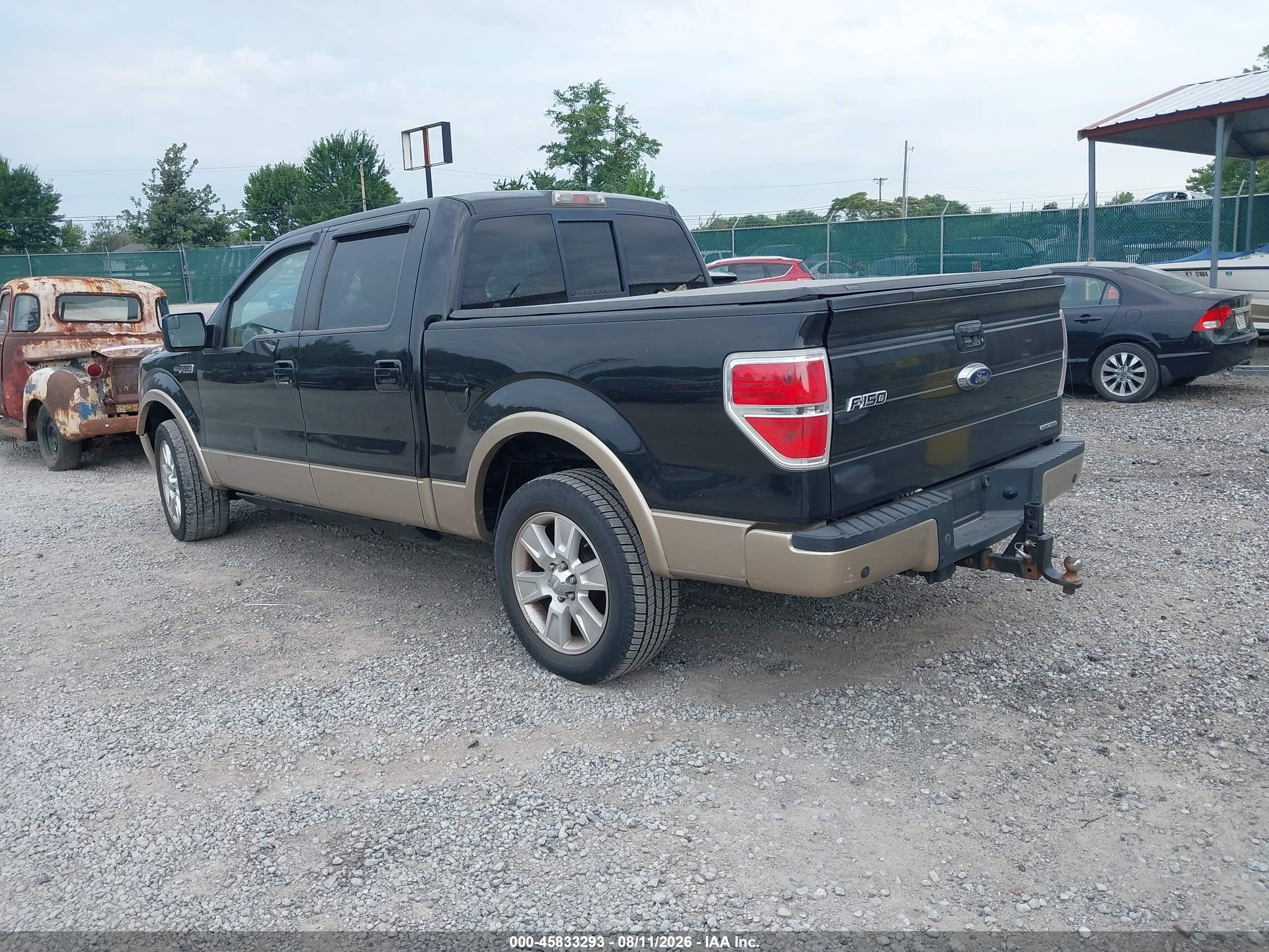 2011 Ford F-150 Lariat Black vin: 1FTFW1CF0BFA40397
