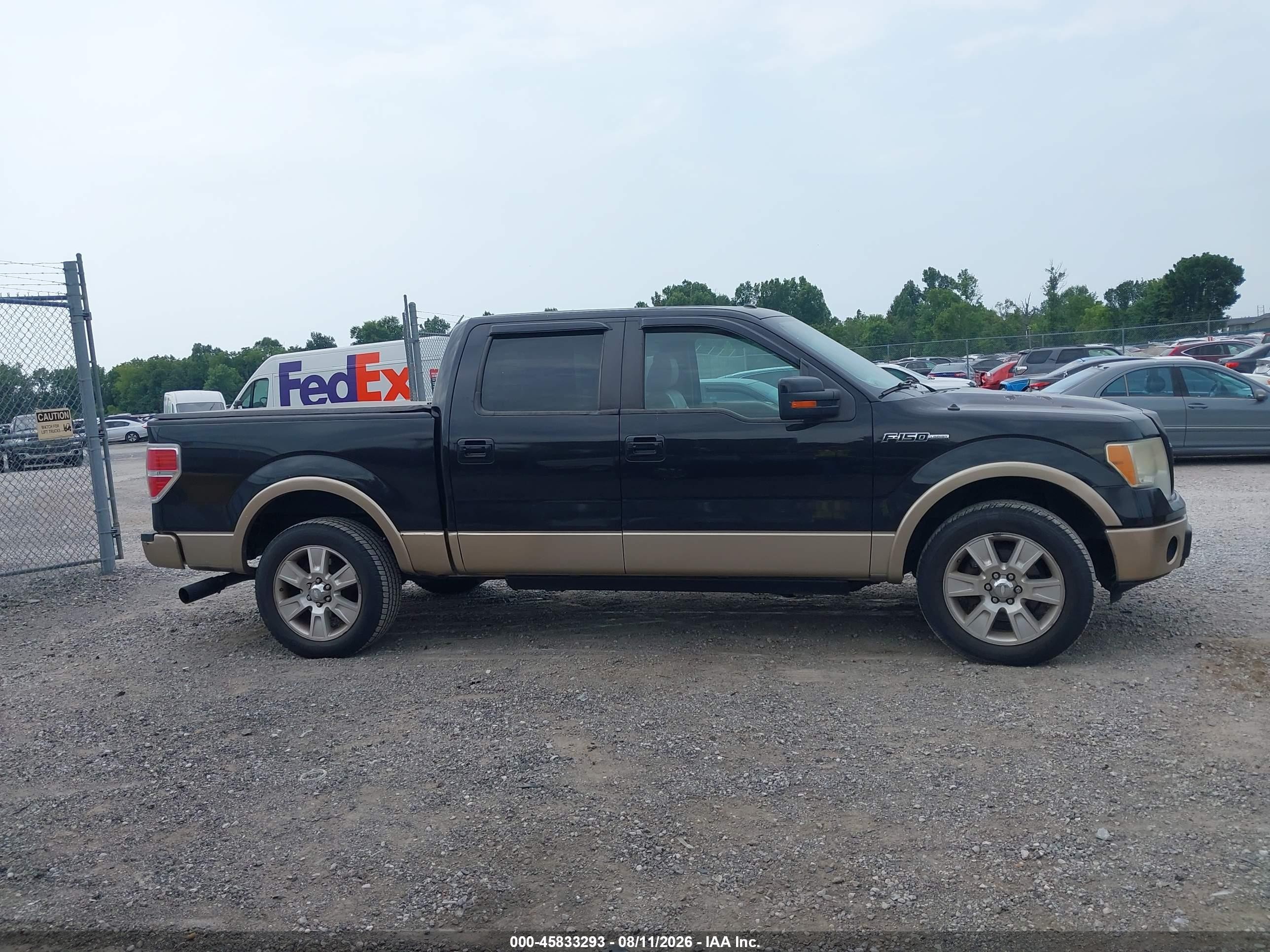 2011 Ford F-150 Lariat Black vin: 1FTFW1CF0BFA40397