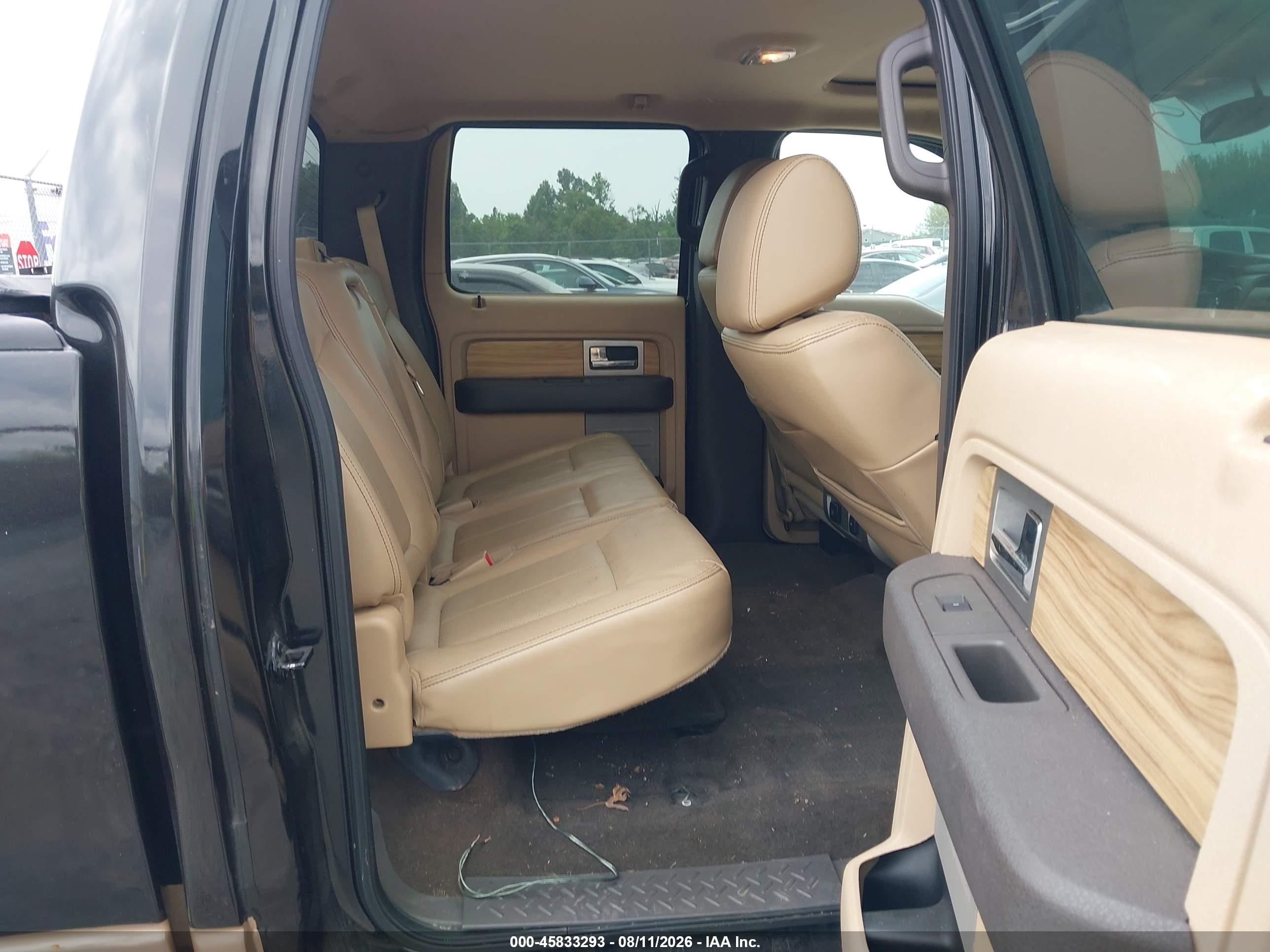 2011 Ford F-150 Lariat Black vin: 1FTFW1CF0BFA40397